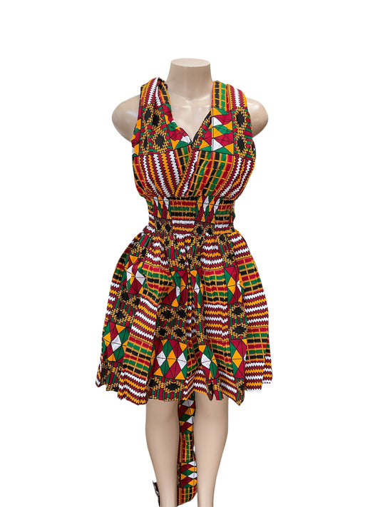 African Print Infinity Short Dress Collection