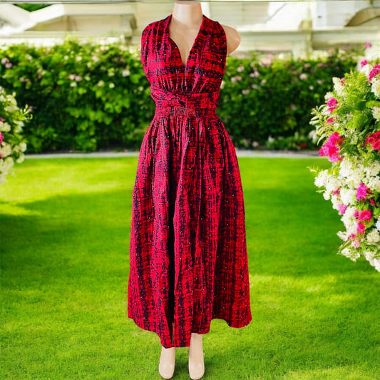 Long African Print Infinity Dress Collection – Convertible Maxi Dresses