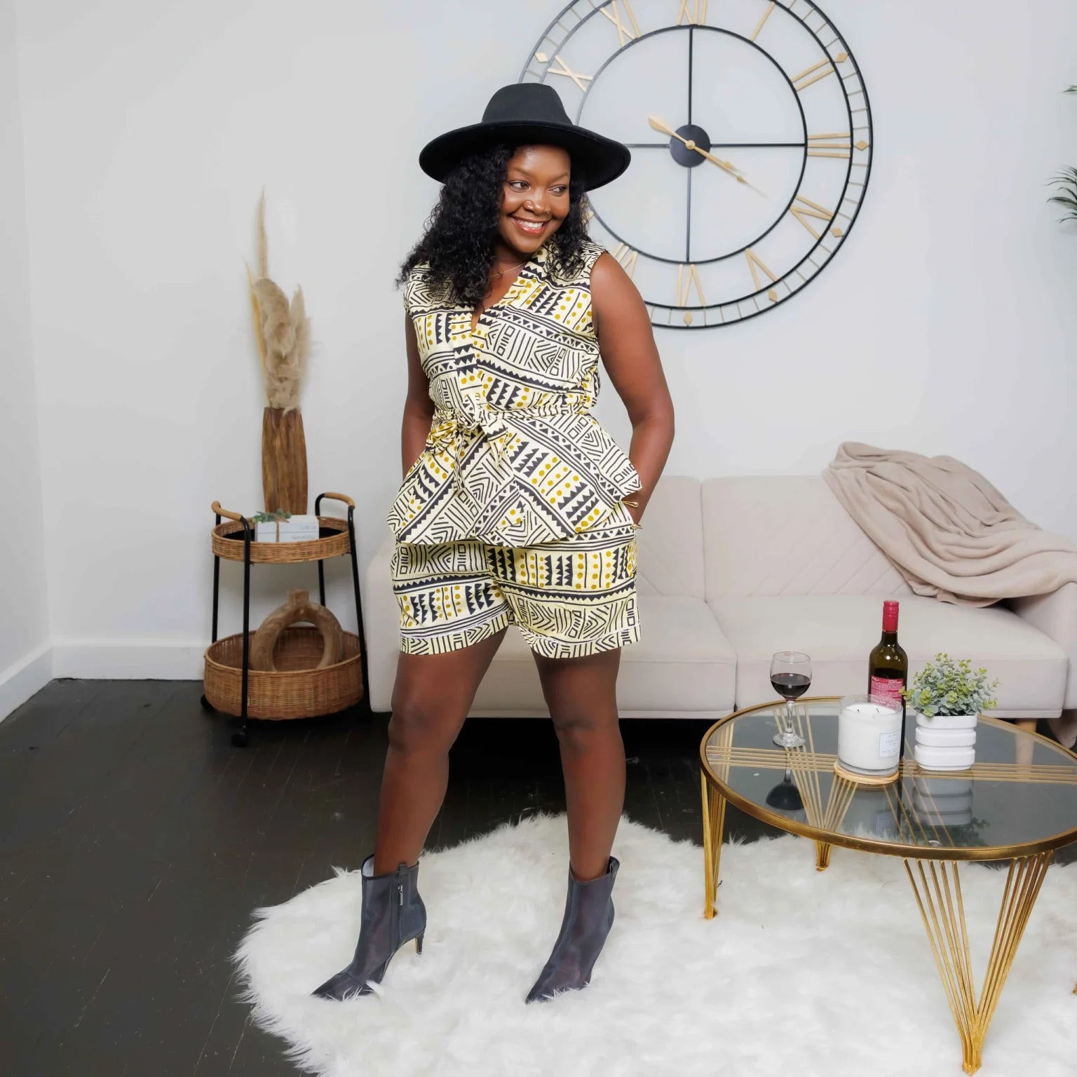 short sleeve kitenge dresses Kitenge Short Dress