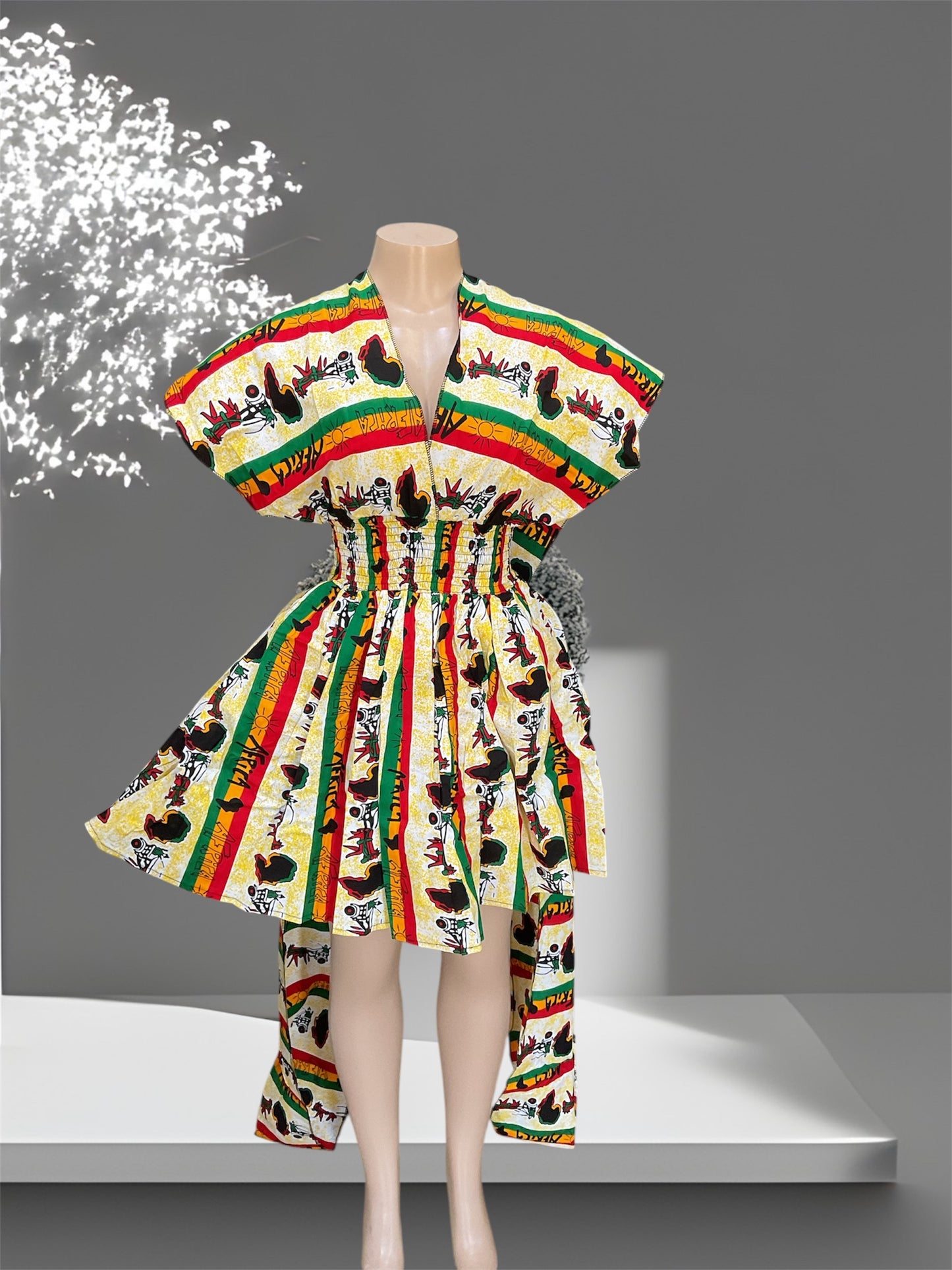 African Print Infinity Short Dress Collection