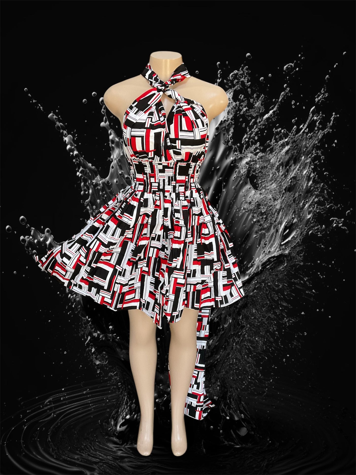 African Print Infinity Short Dress Collection
