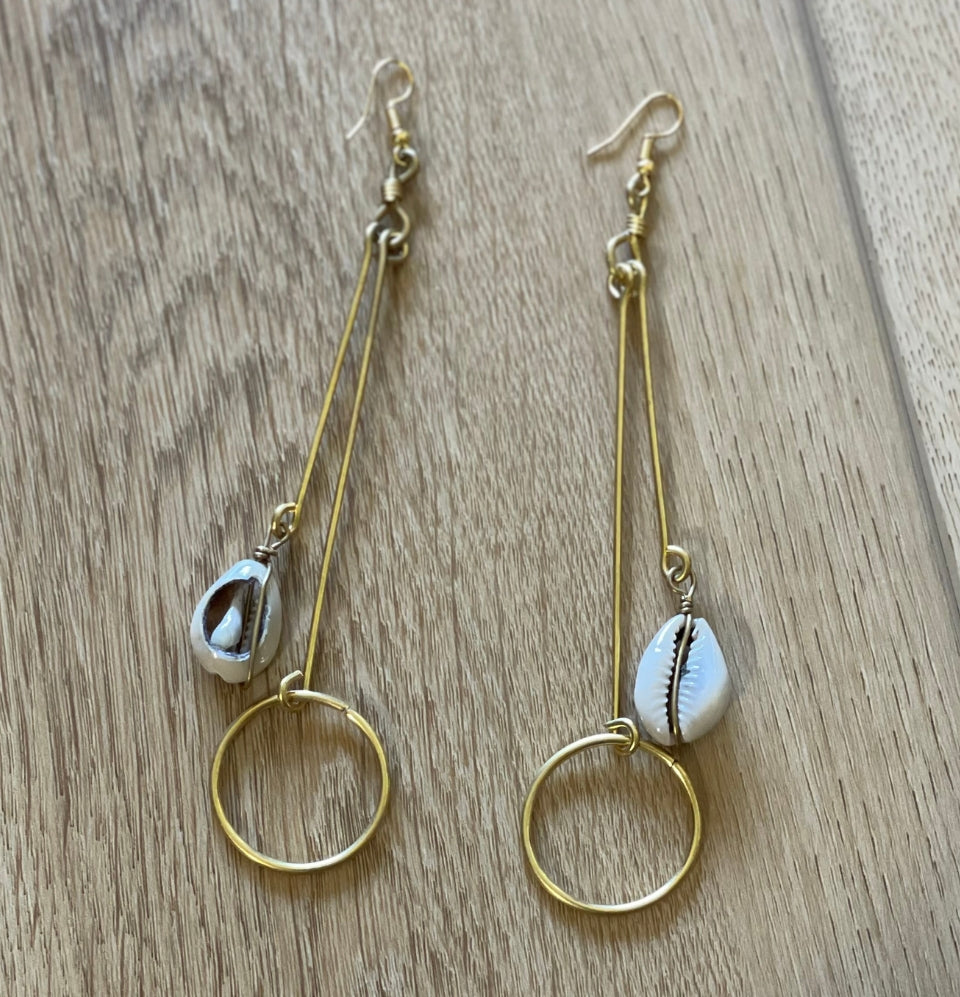 Horn & Brass Earrings