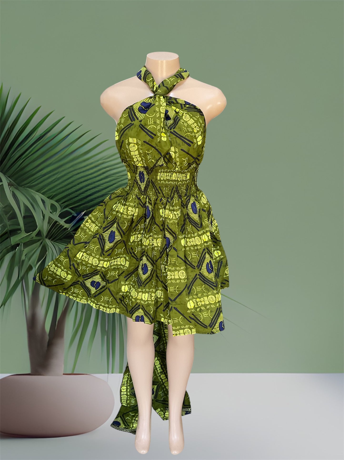 African Print Infinity Short Dress Collection
