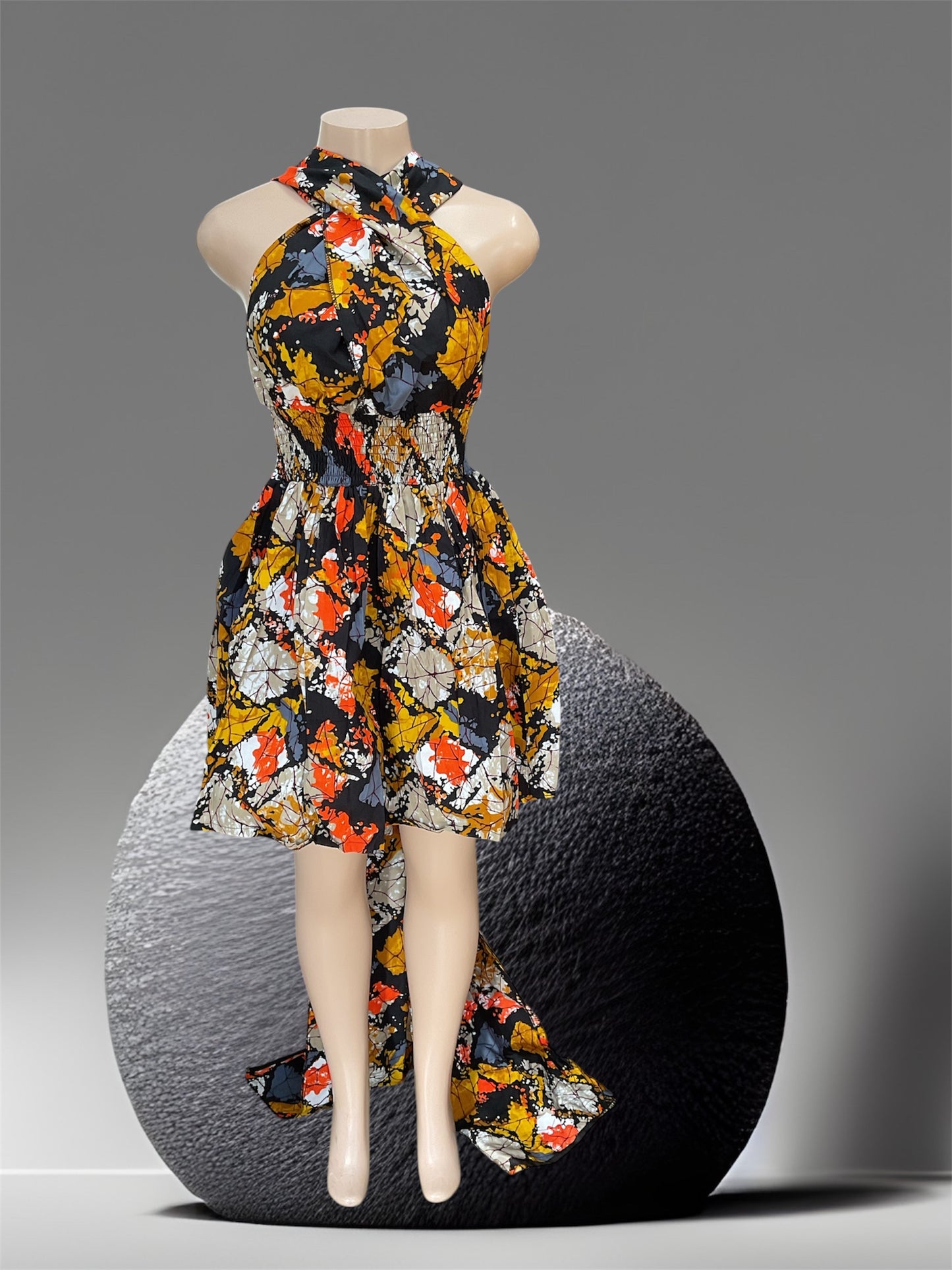 African Print Infinity Short Dress Collection