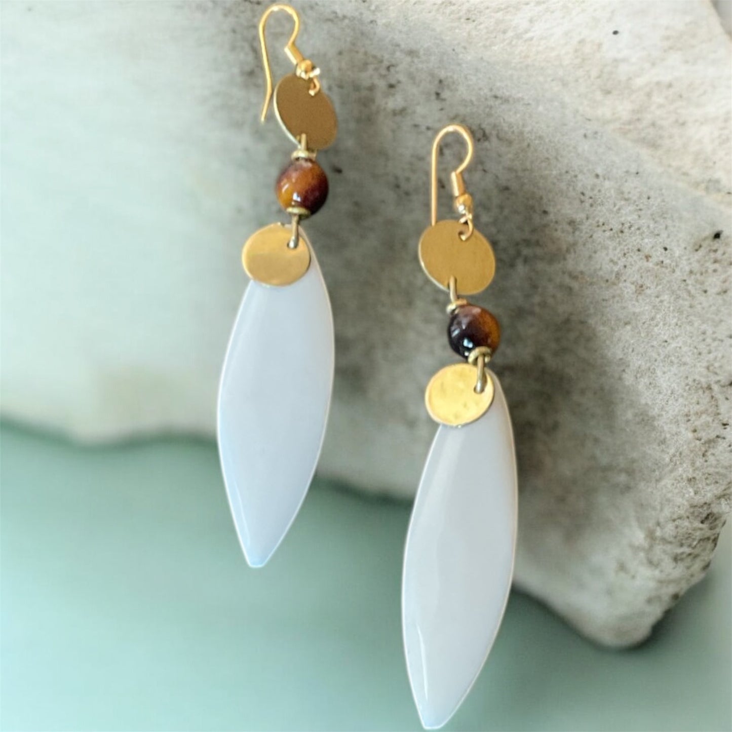 Horn & Brass Earrings