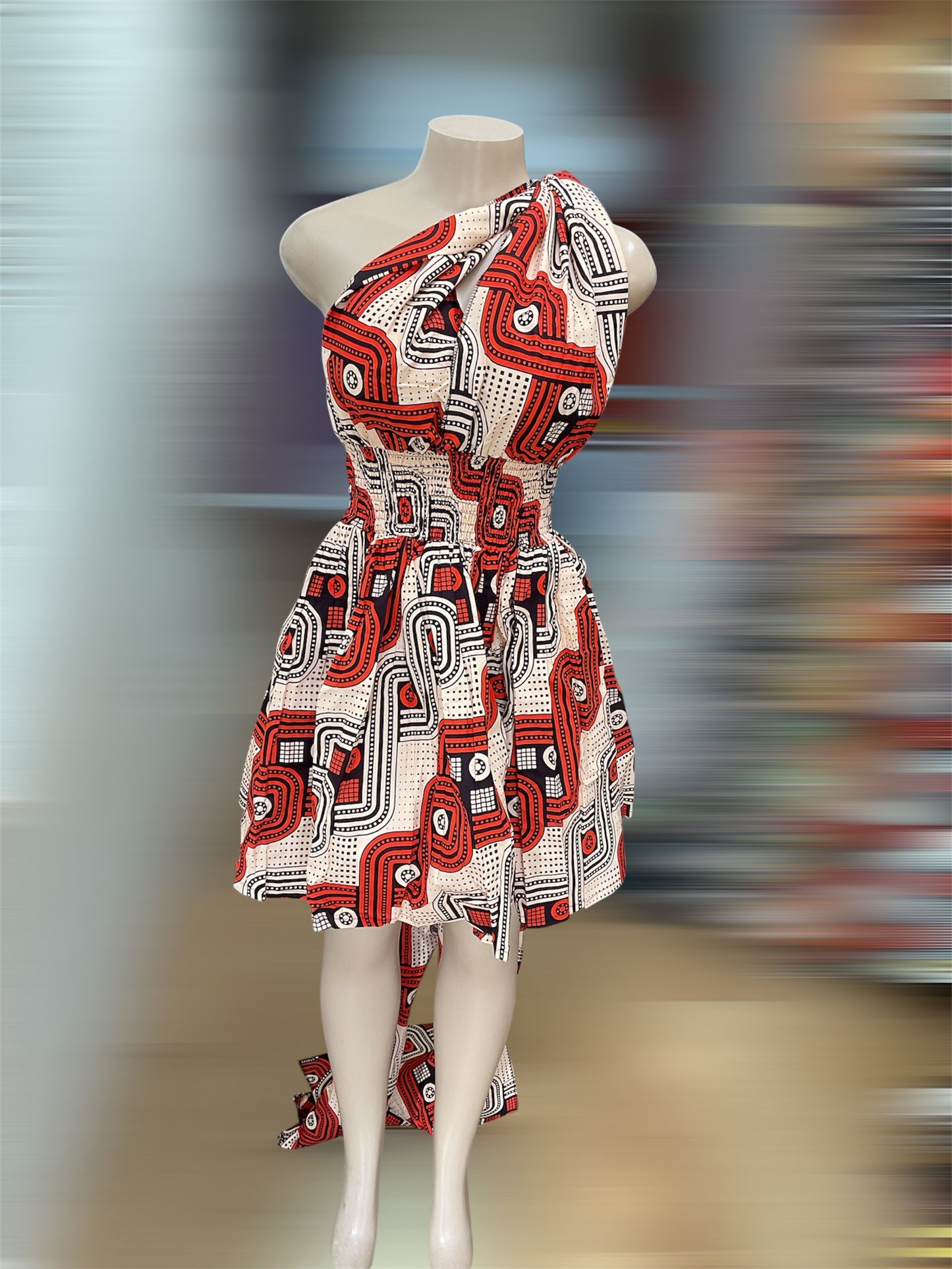 African Print Infinity Short Dress Collection