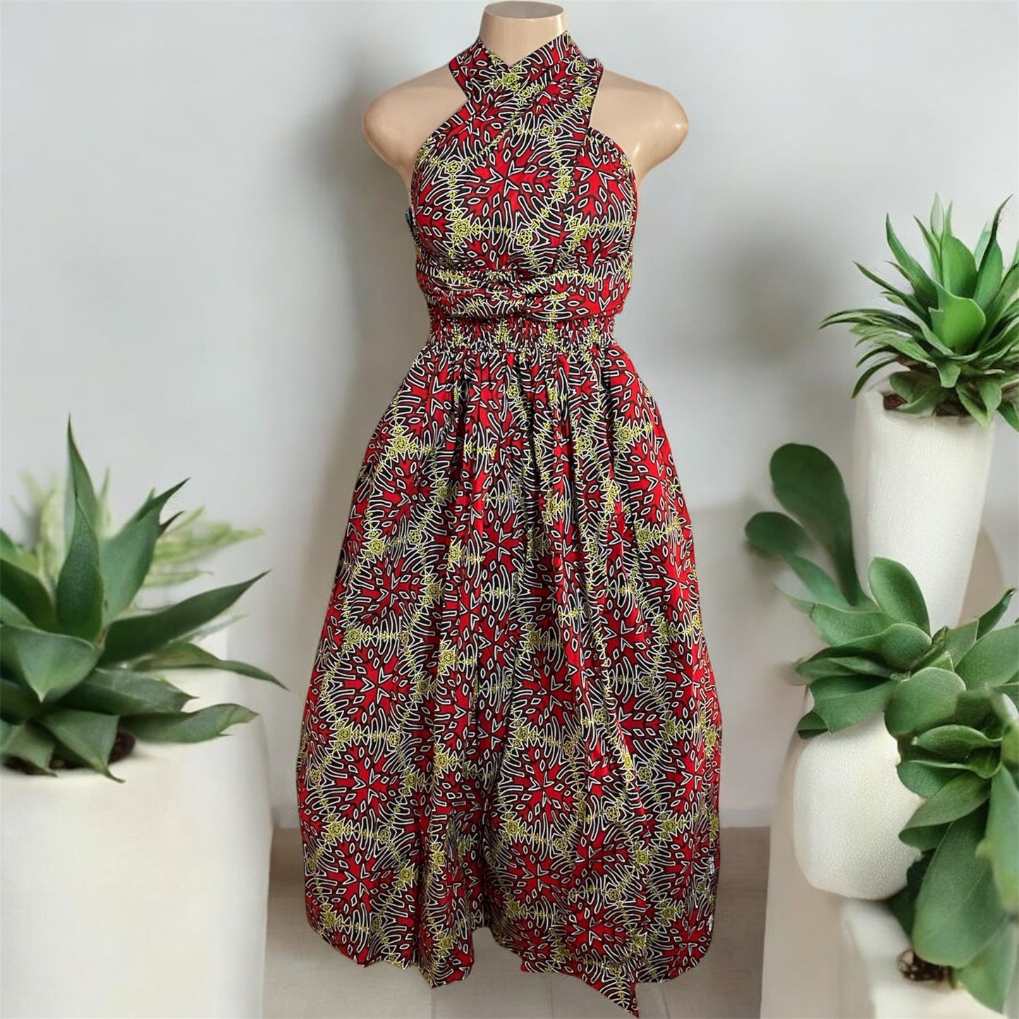 Long African Print Infinity Dress Collection – Convertible Maxi Dresses