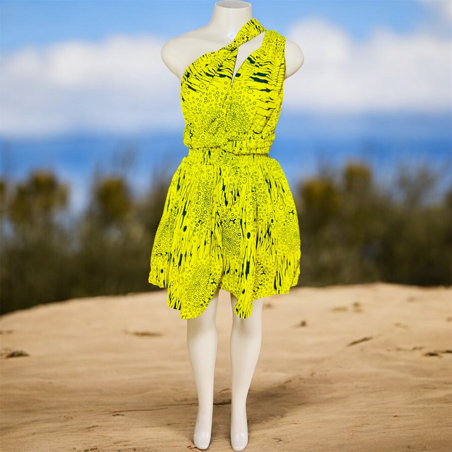 African Print Infinity Short Dress Collection