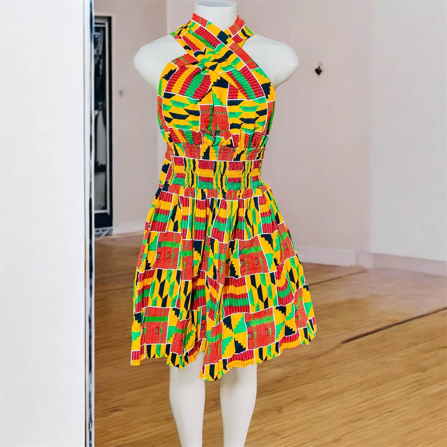African Print Infinity Short Dress Collection