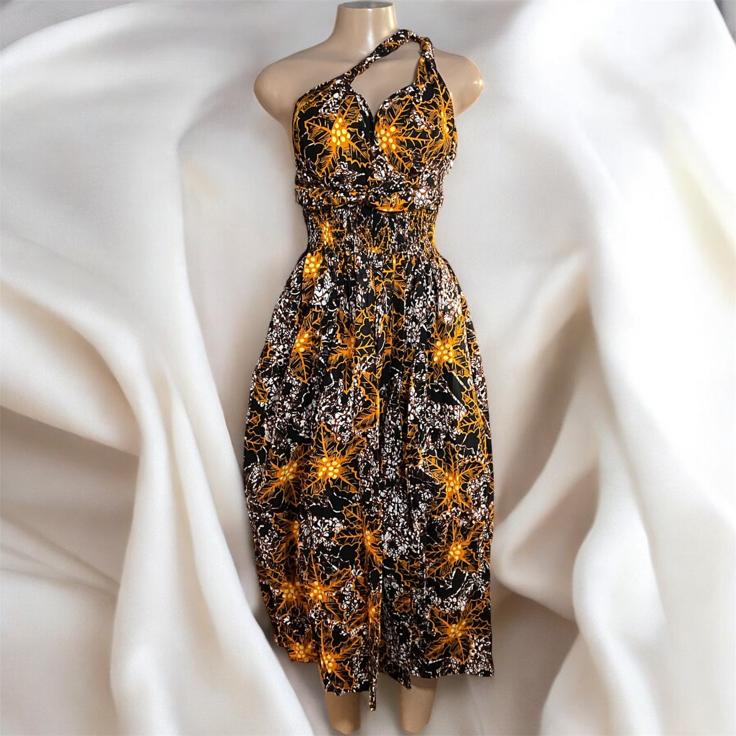 Long African Print Infinity Dress Collection – Convertible Maxi Dresses