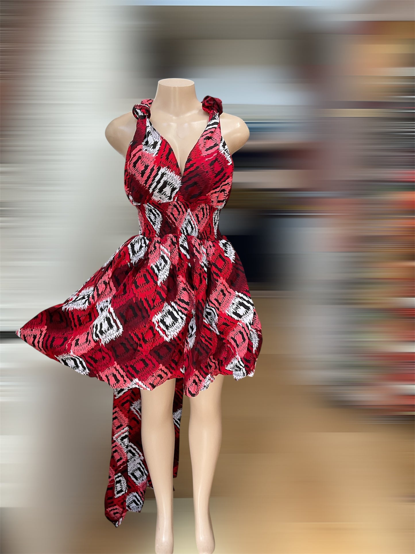 African Print Infinity Short Dress Collection