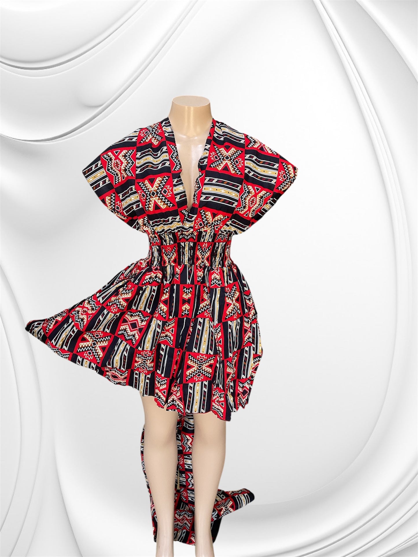 African Print Infinity Short Dress Collection