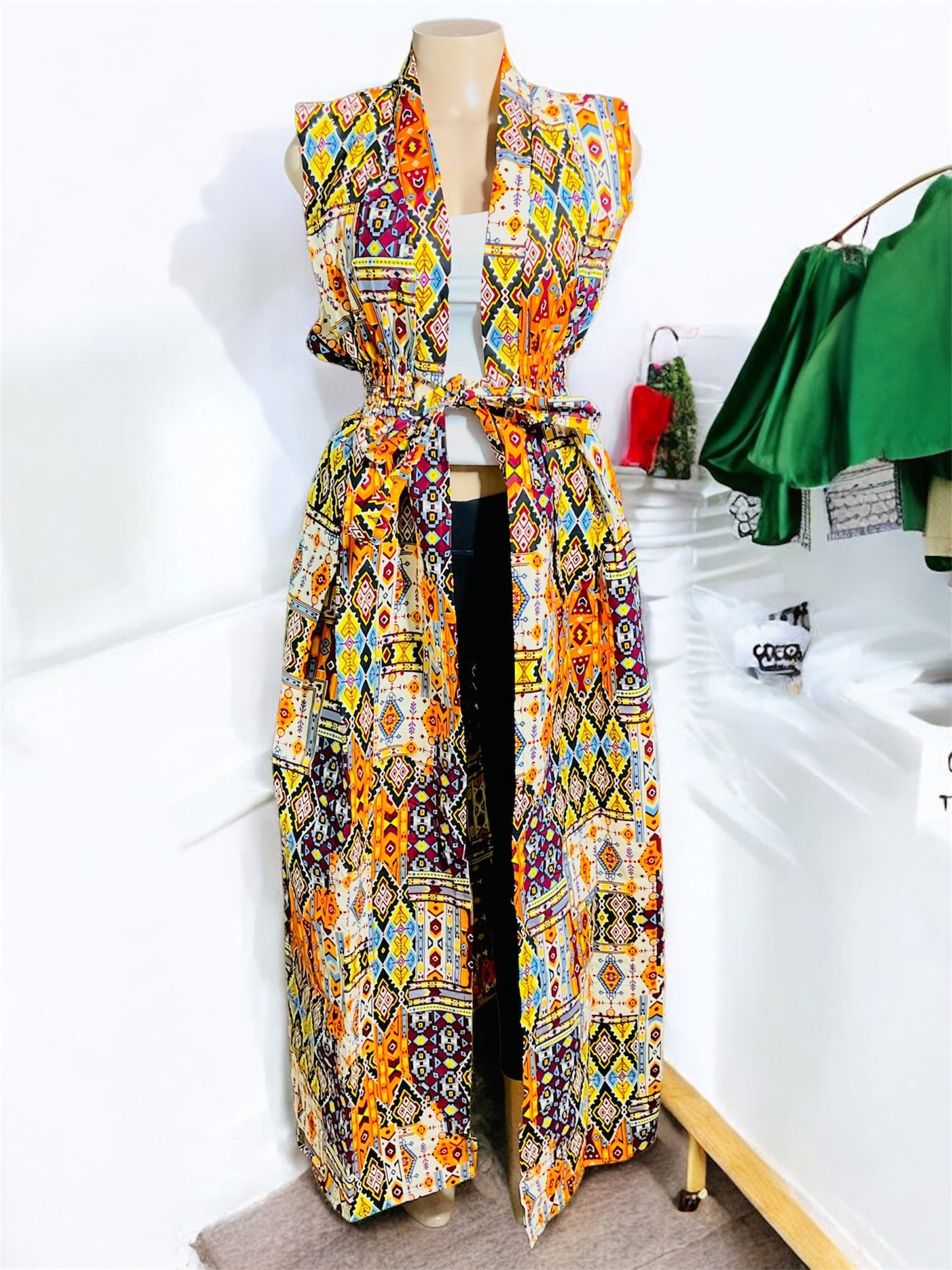 African Print Jacket Kimono