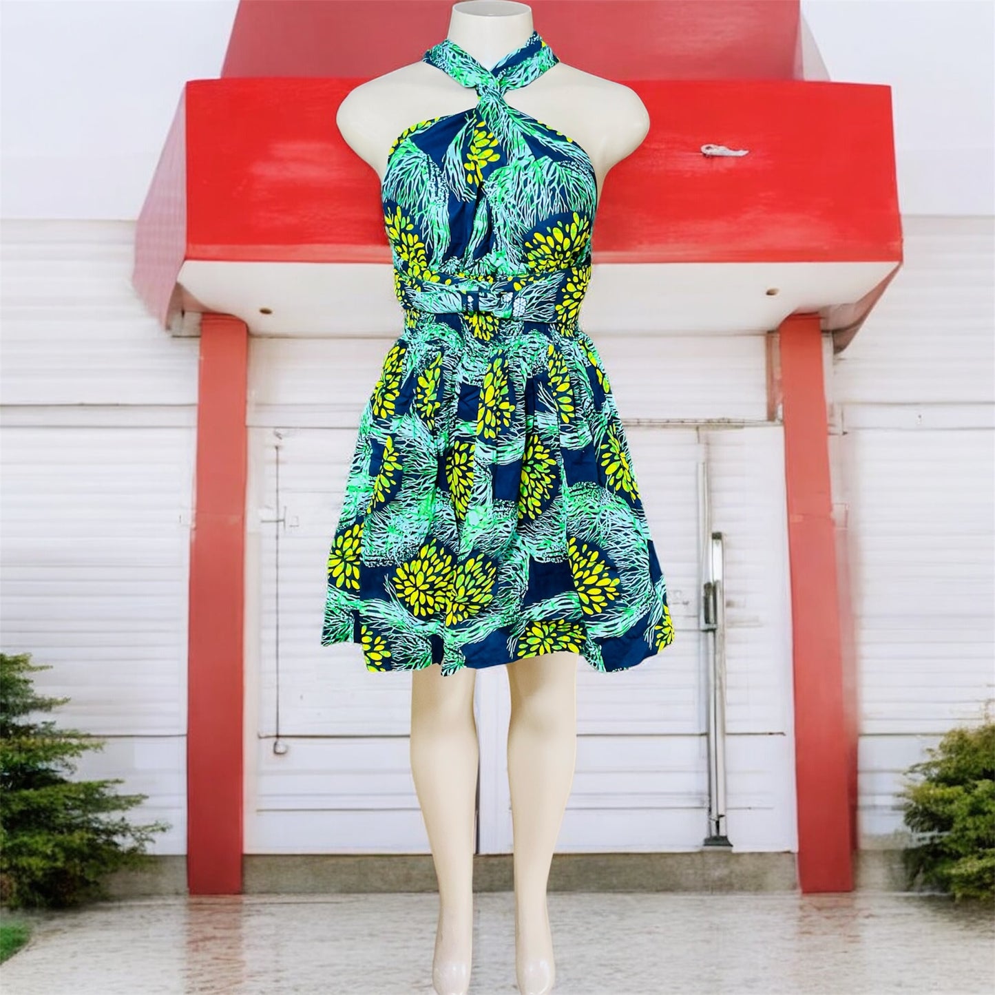 African Print Infinity Short Dress Collection
