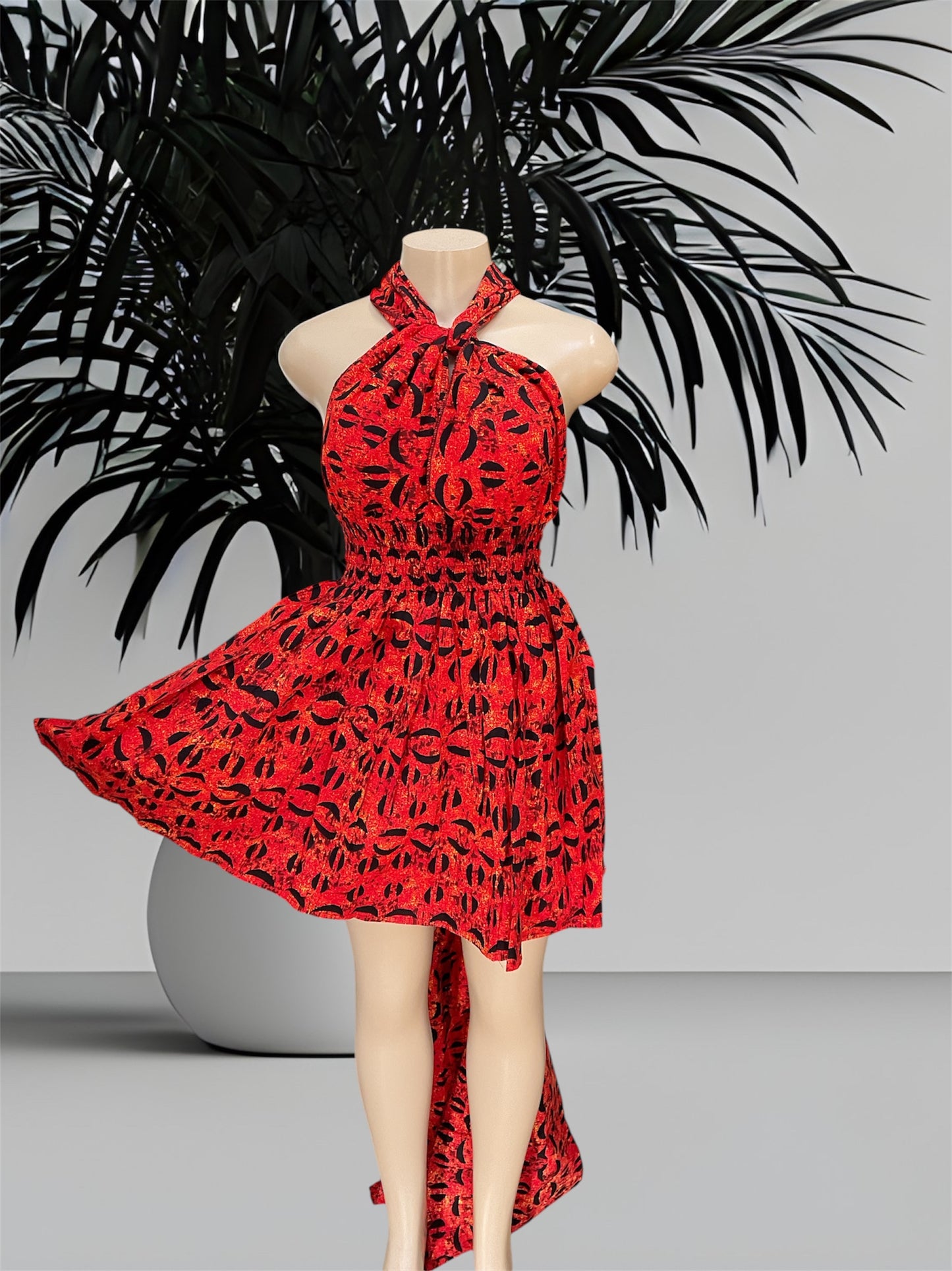 African Print Infinity Short Dress Collection