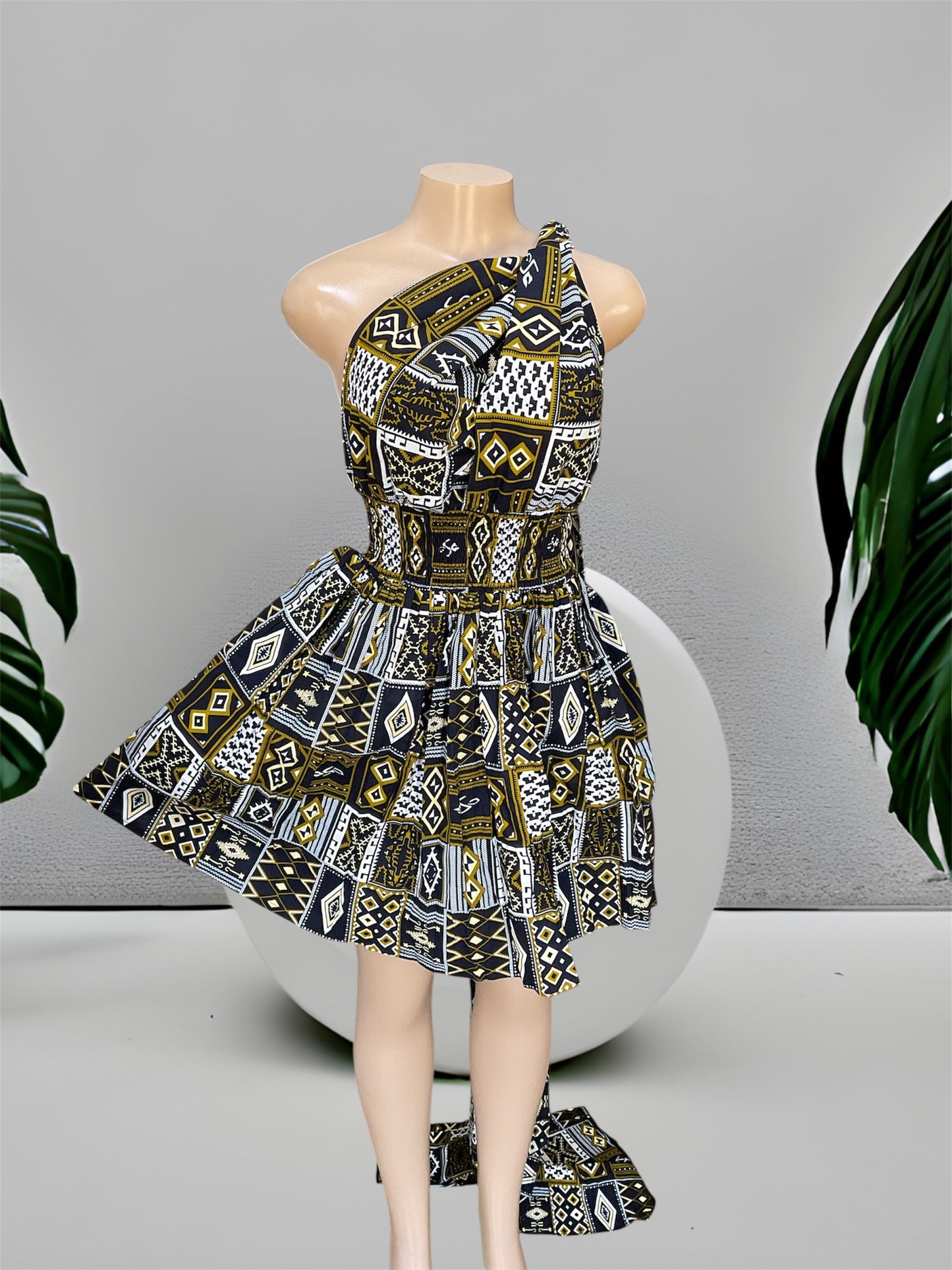 African Print Infinity Short Dress Collection