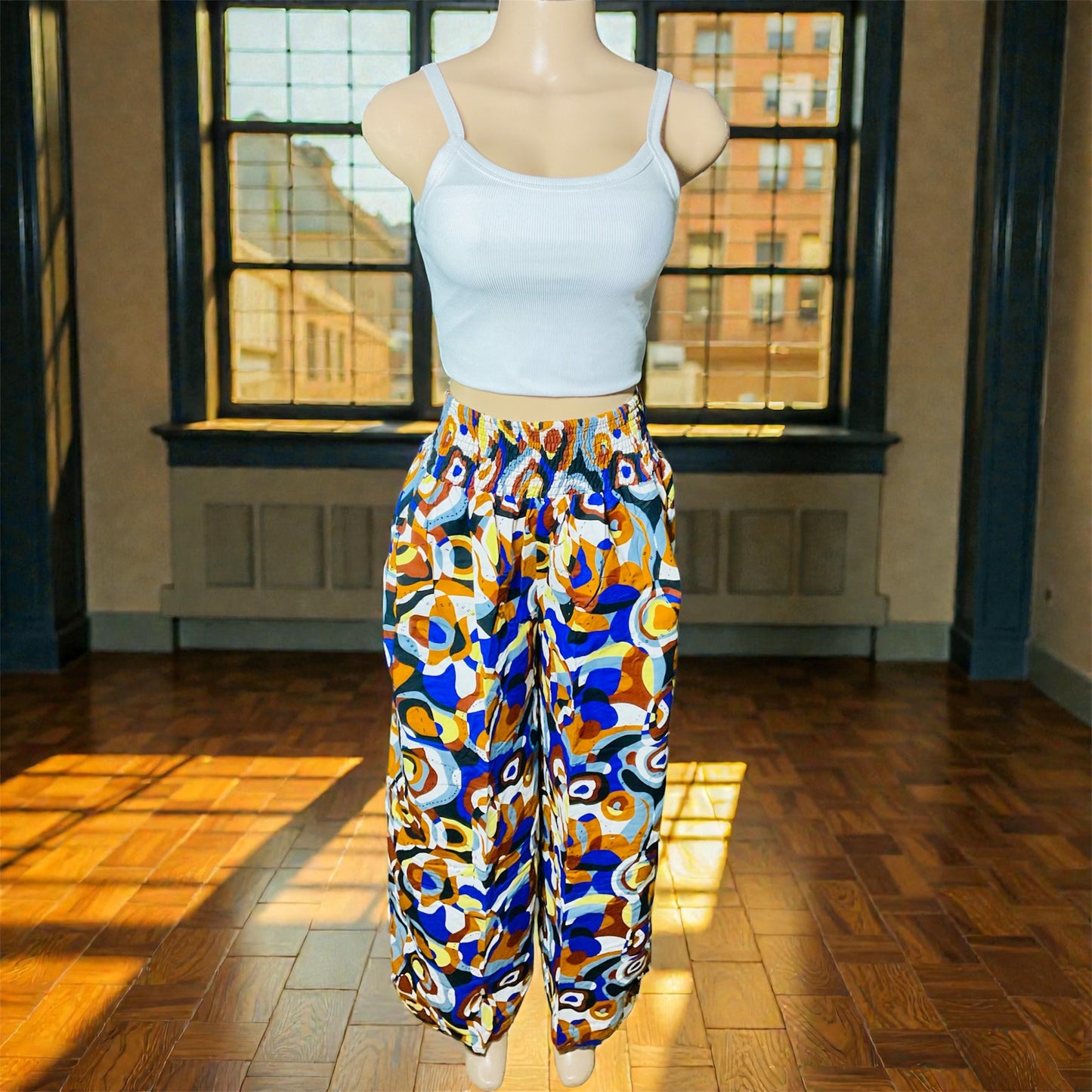 🌴 Chiffon Kimono with Pant Set | Handmade in Kenya