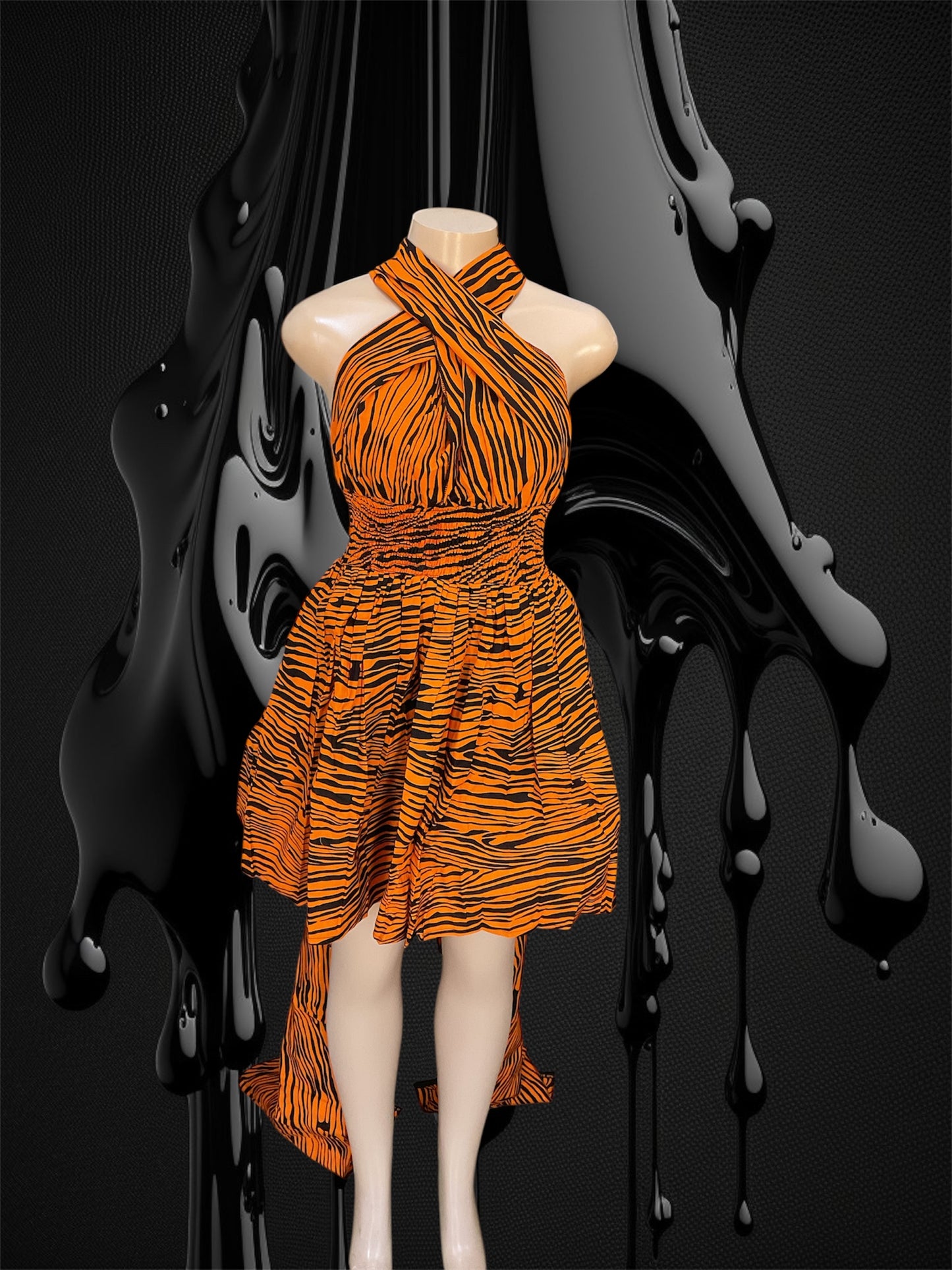 African Print Infinity Short Dress Collection