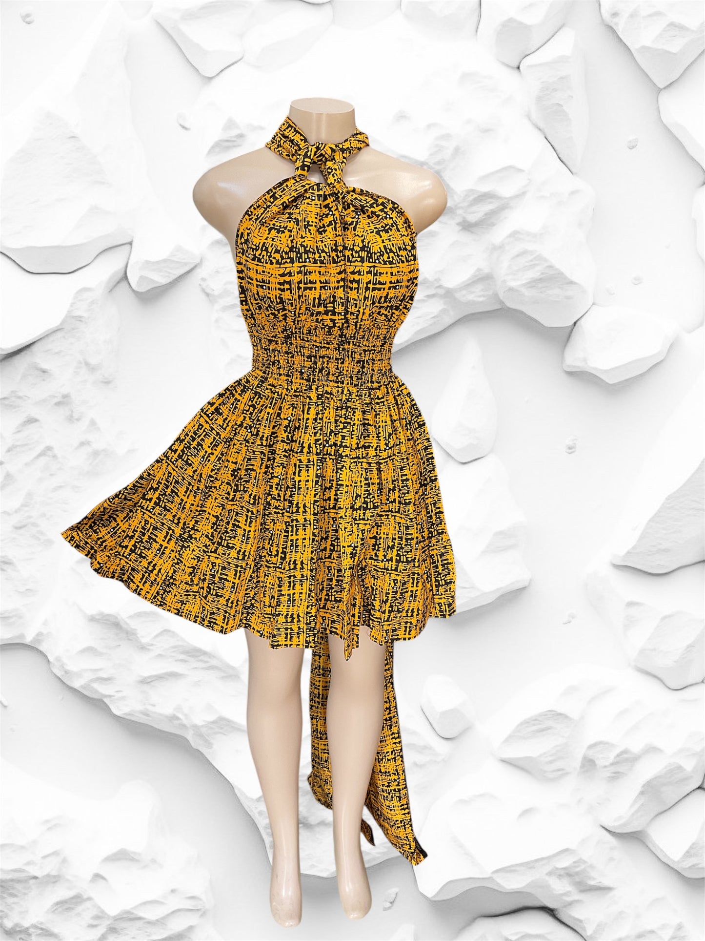 African Print Infinity Short Dress Collection