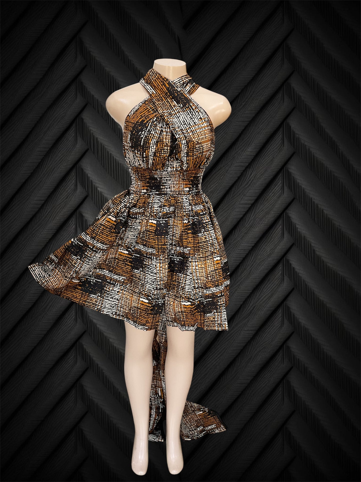 African Print Infinity Short Dress Collection