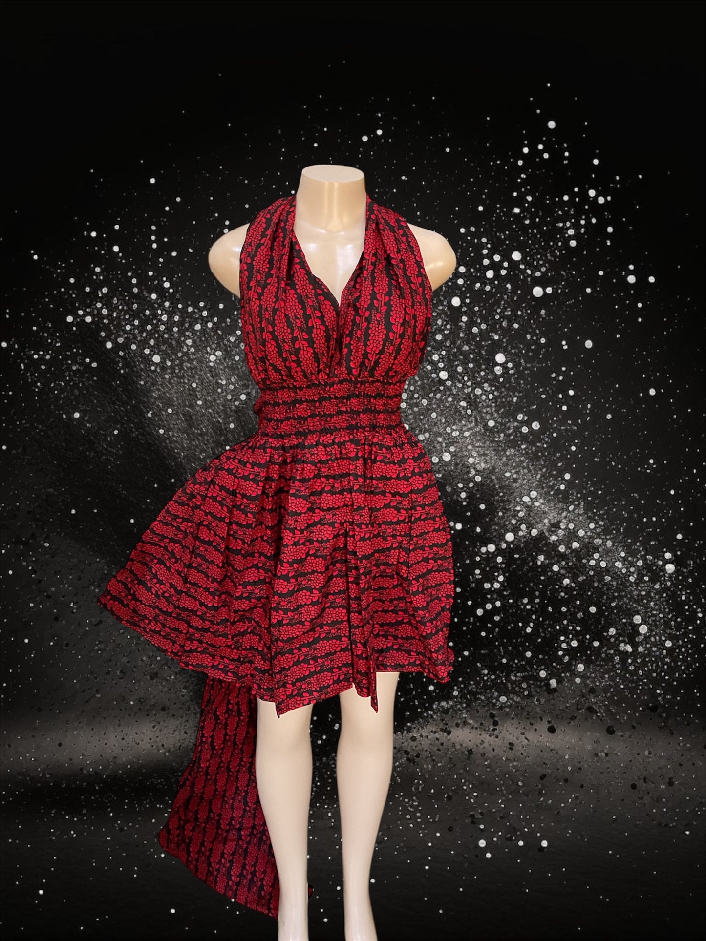 African Print Infinity Short Dress Collection