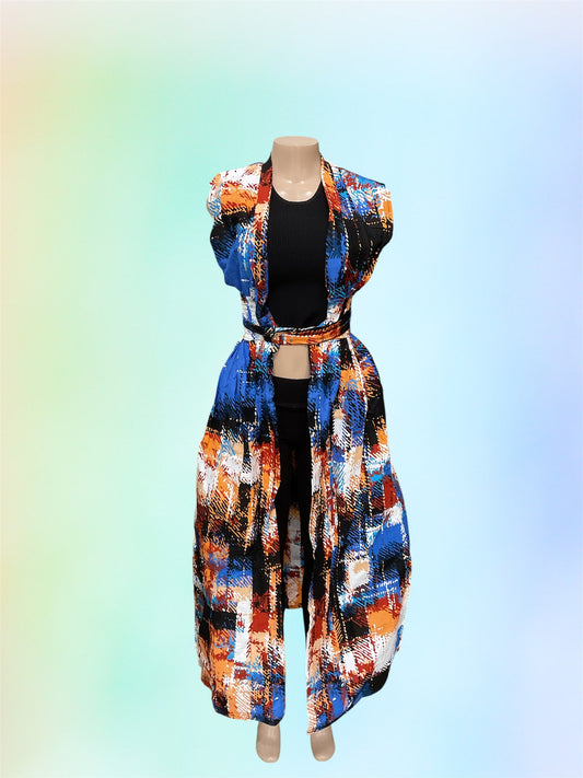 African Print Jacket Kimono