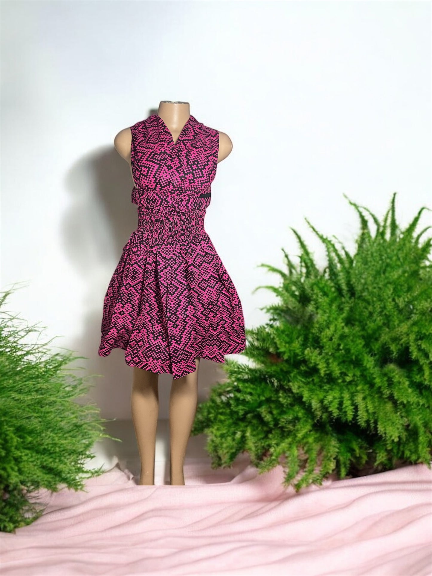 African Print Infinity Short Dress Collection