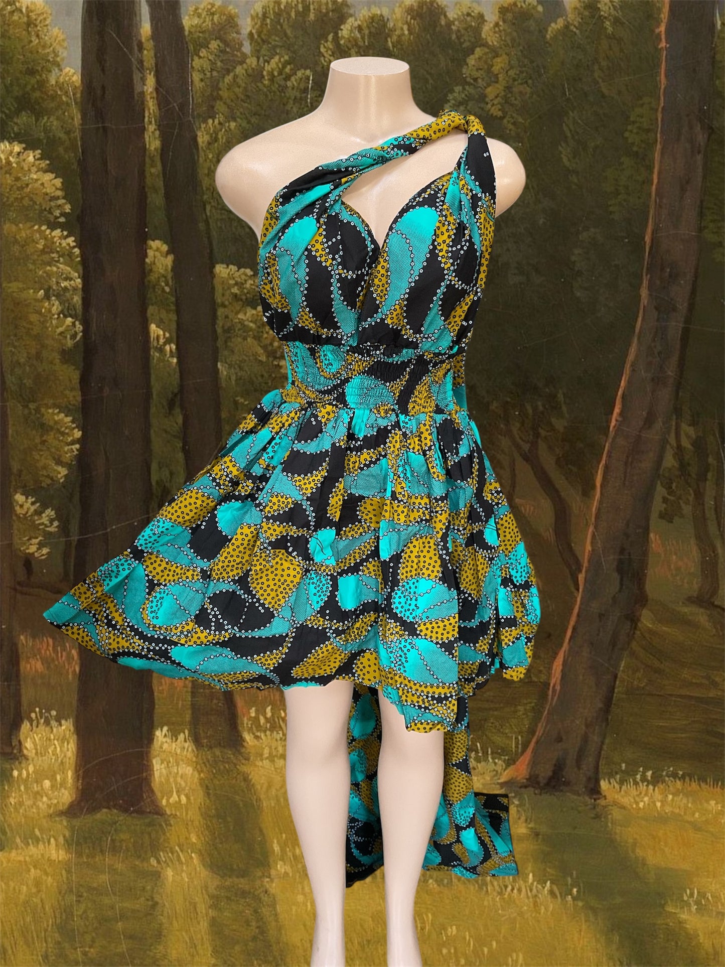 African Print Infinity Short Dress Collection