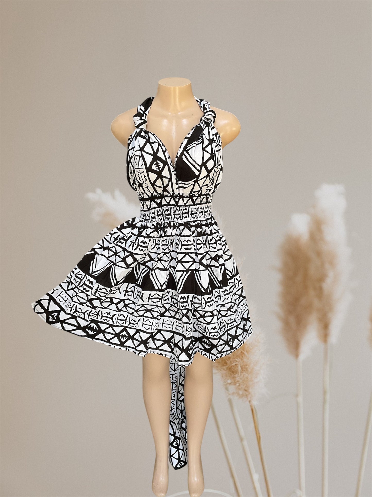 African Print Infinity Short Dress Collection