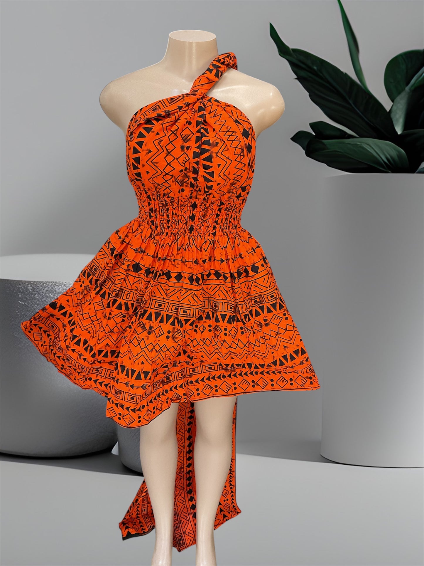 African Print Infinity Short Dress Collection