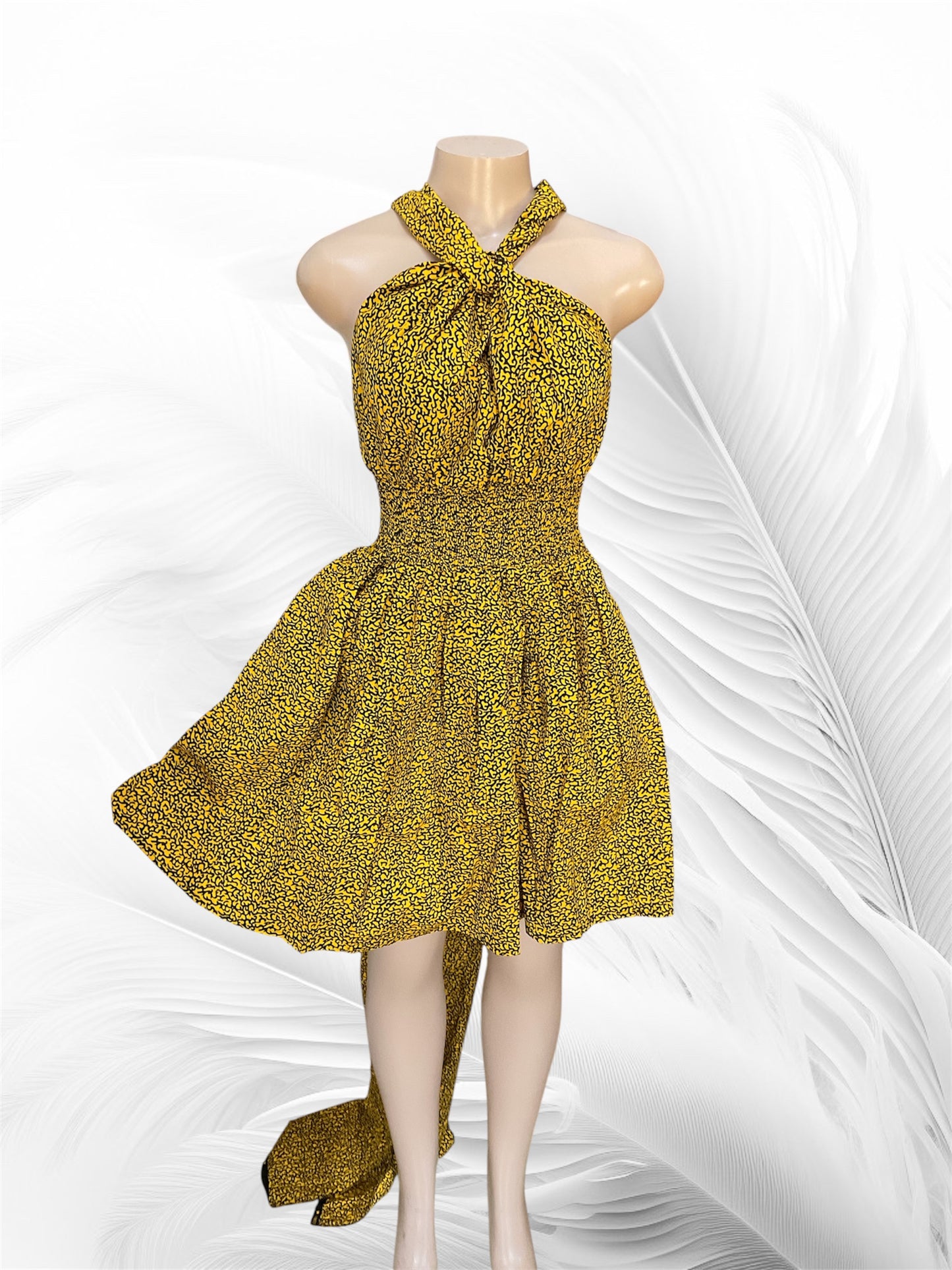 African Print Infinity Short Dress Collection