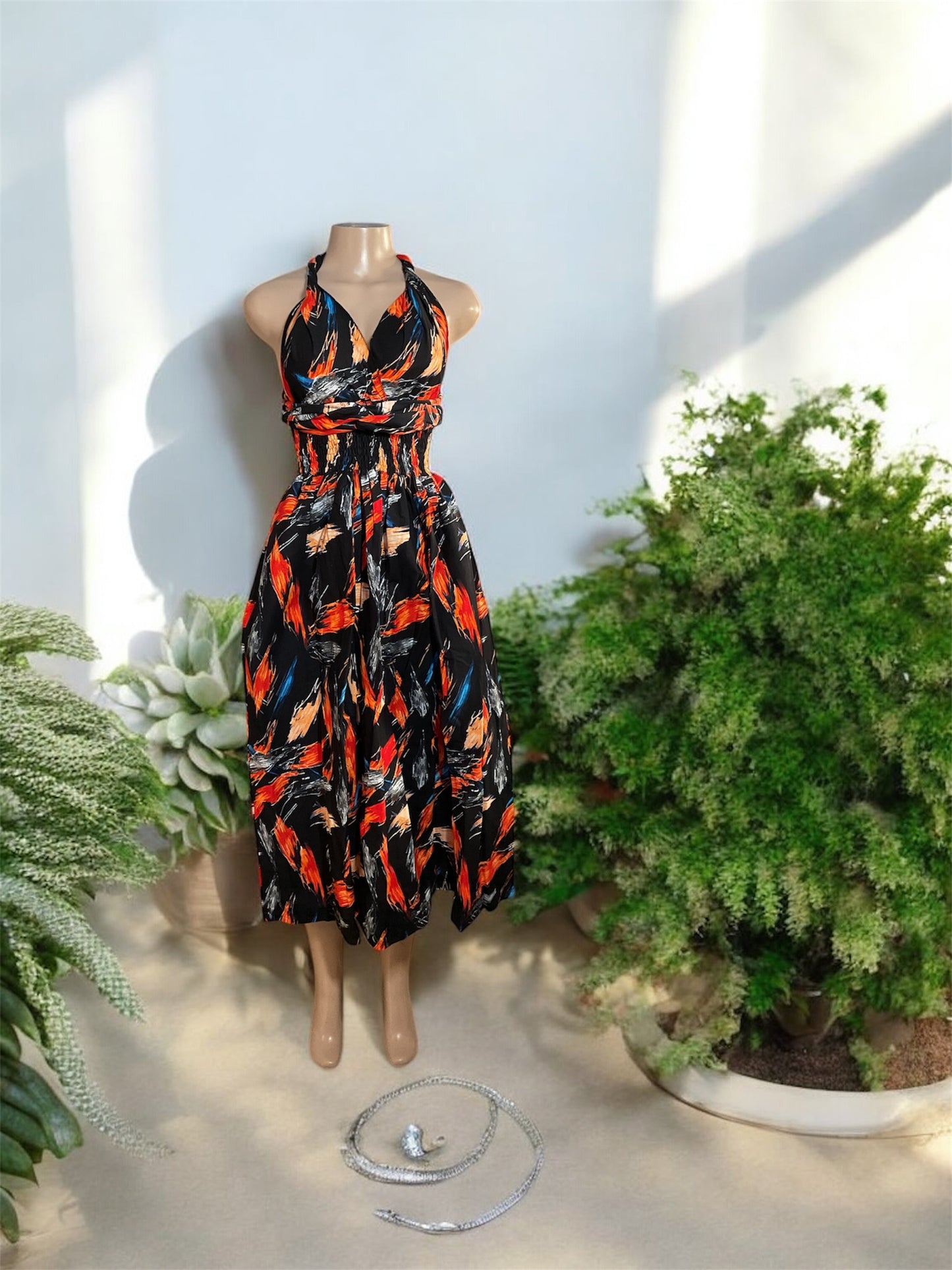 Long African Print Infinity Dress Collection – Convertible Maxi Dresses