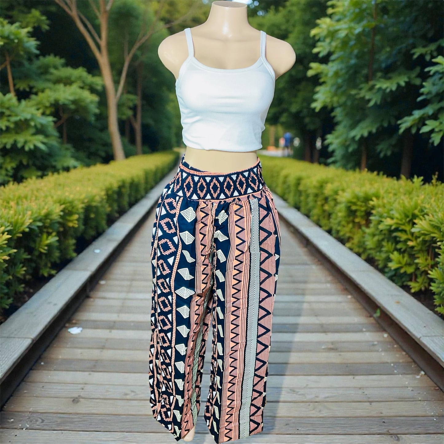 🌴 Chiffon Kimono with Pant Set | Handmade in Kenya