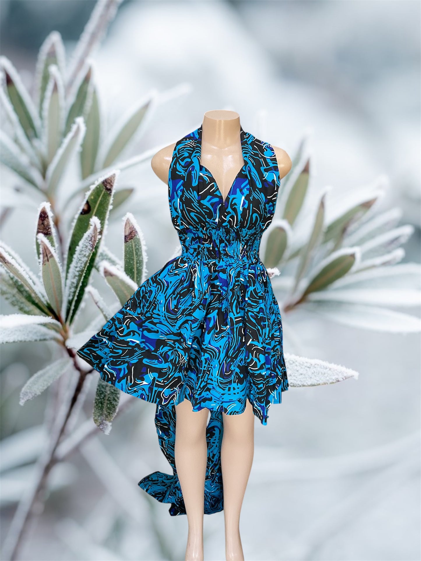African Print Infinity Short Dress Collection