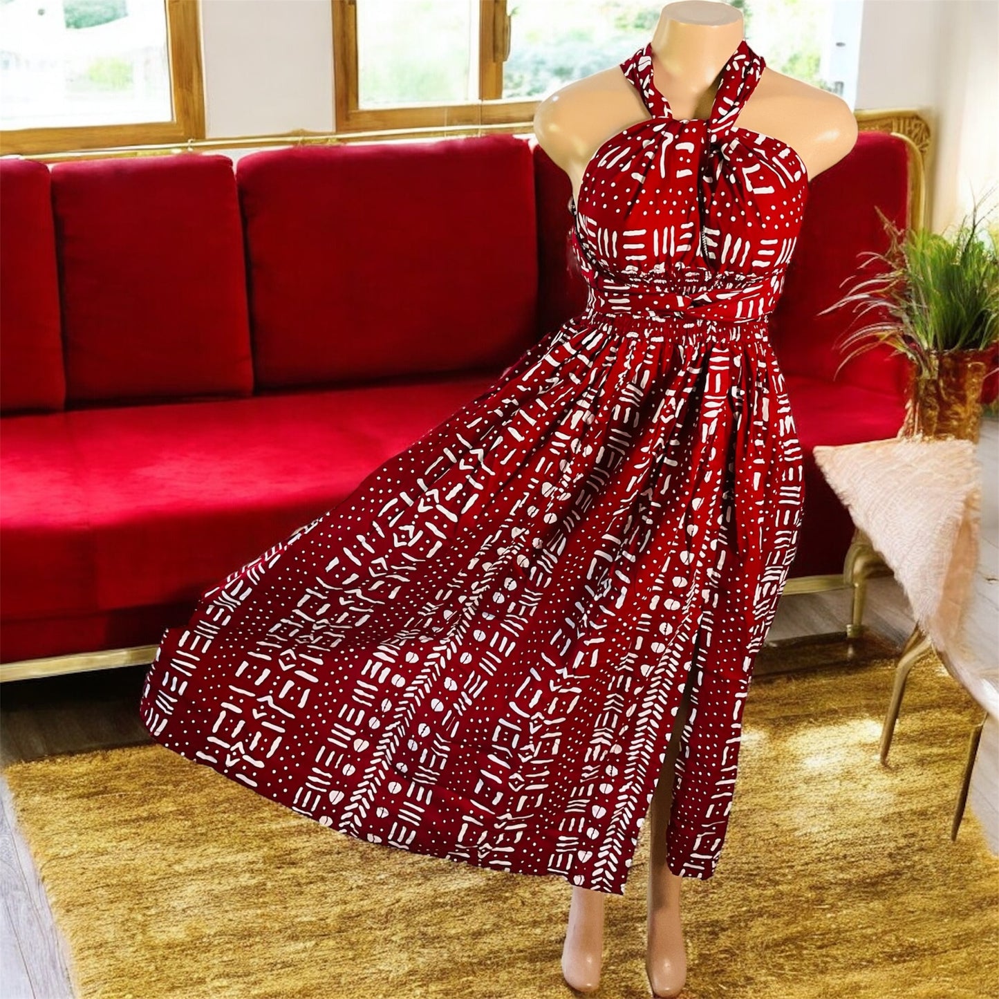 Long African Print Infinity Dress Collection – Convertible Maxi Dresses