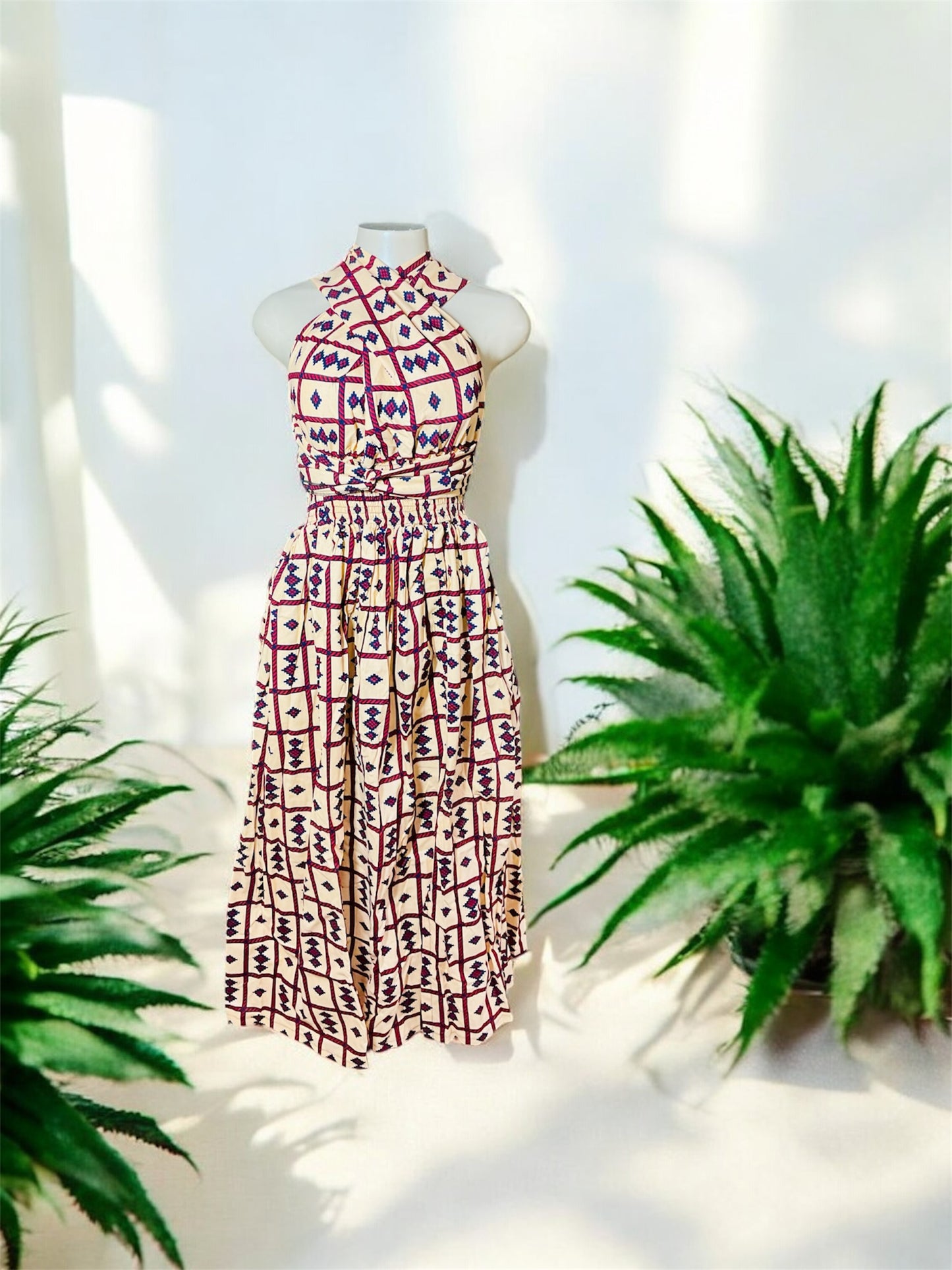 Long African Print Infinity Dress Collection – Convertible Maxi Dresses