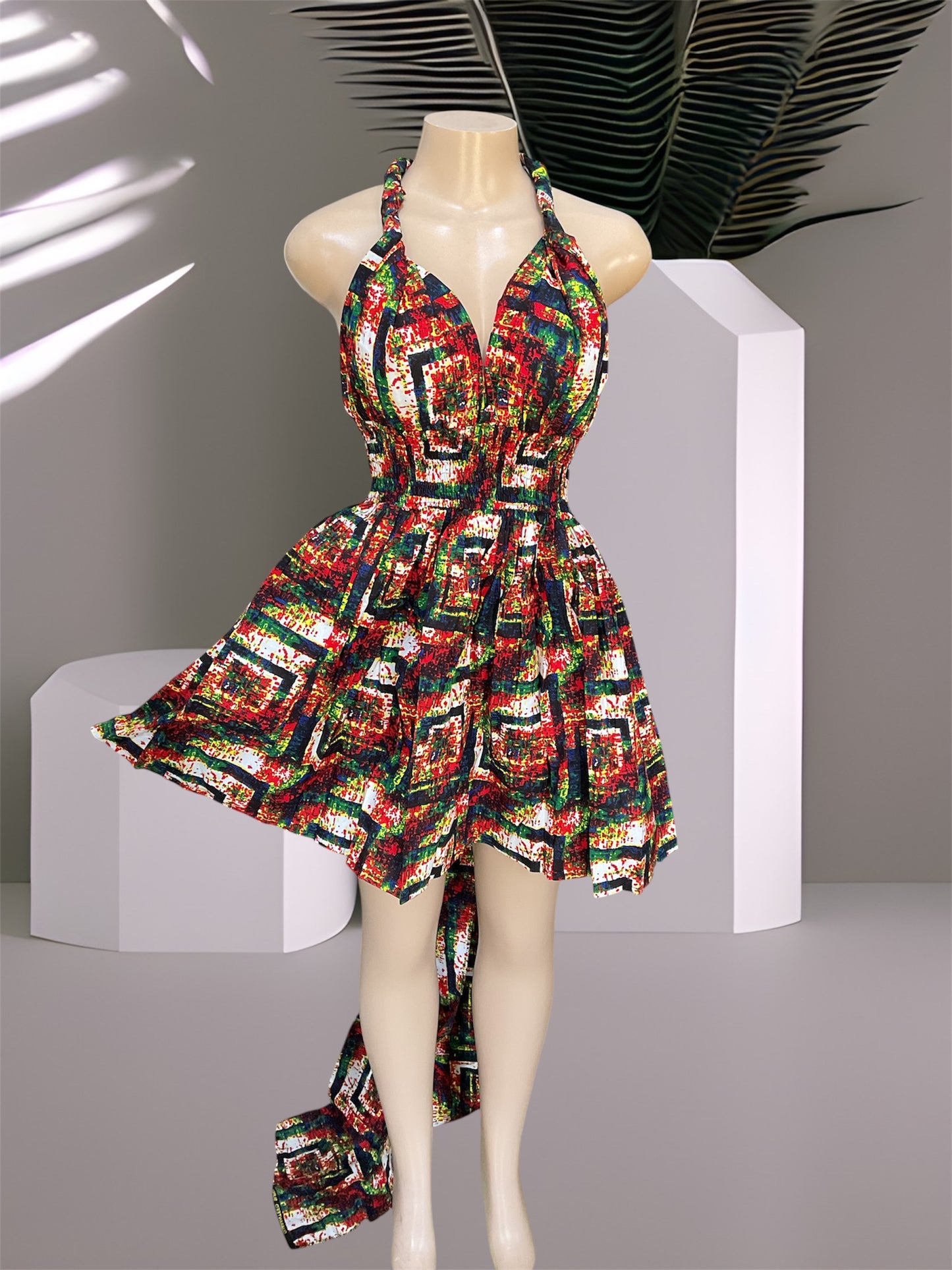 African Print Infinity Short Dress Collection