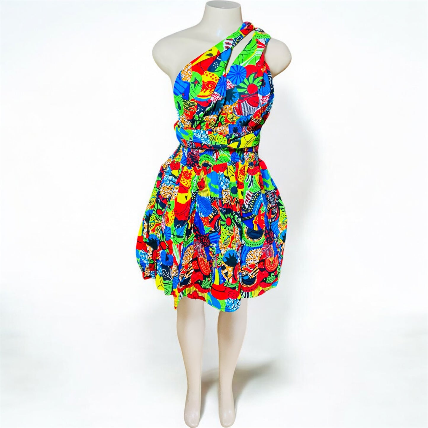 African Print Infinity Short Dress Collection