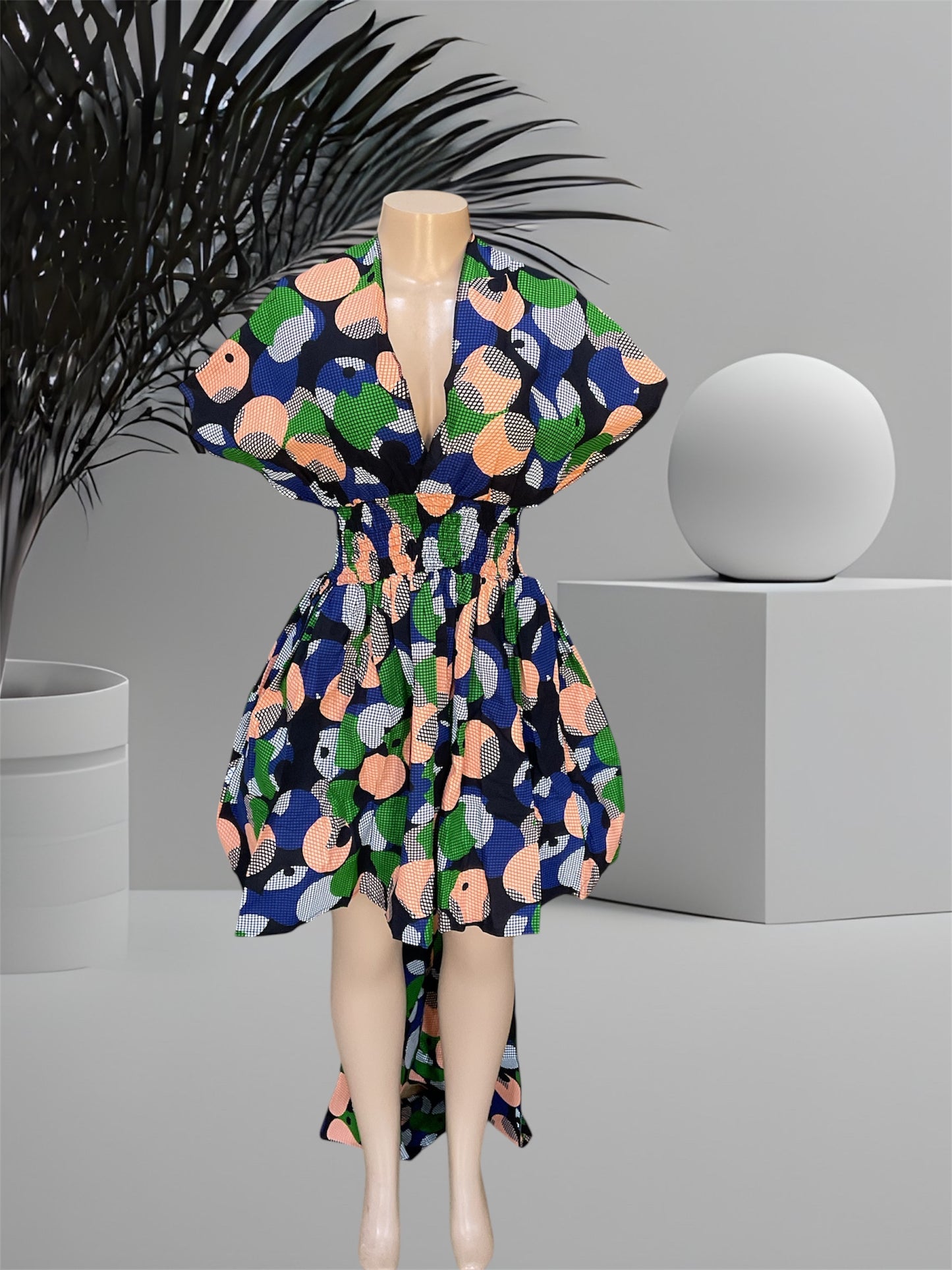 African Print Infinity Short Dress Collection