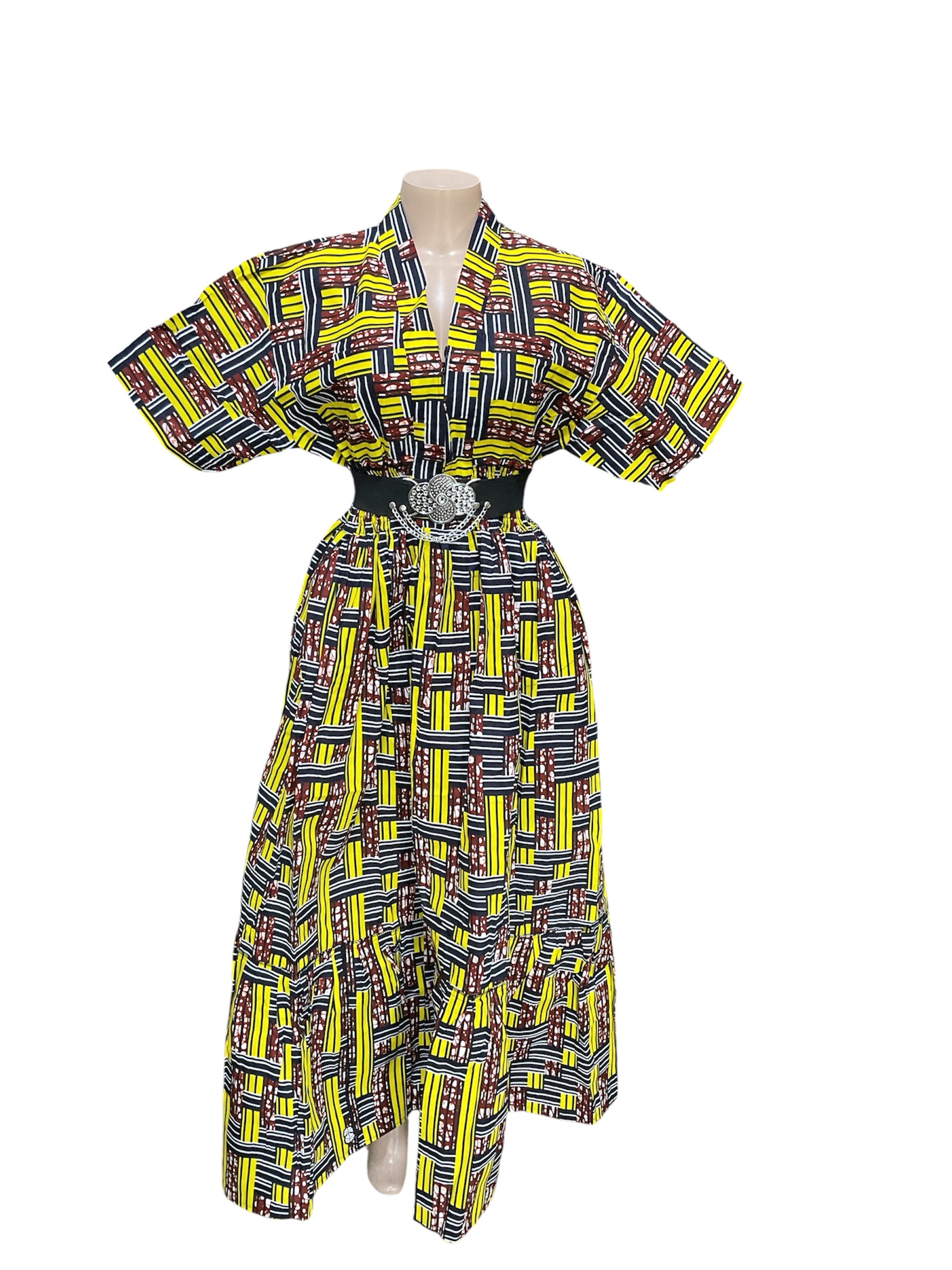 African Print Maxi Dresses | Handmade Kitenge Long Dresses | B&B