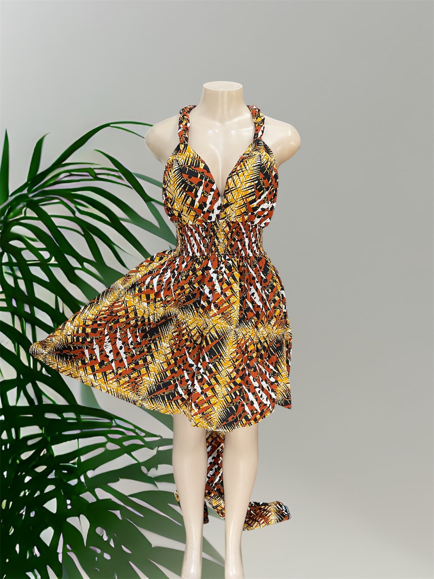 African Print Infinity Short Dress Collection