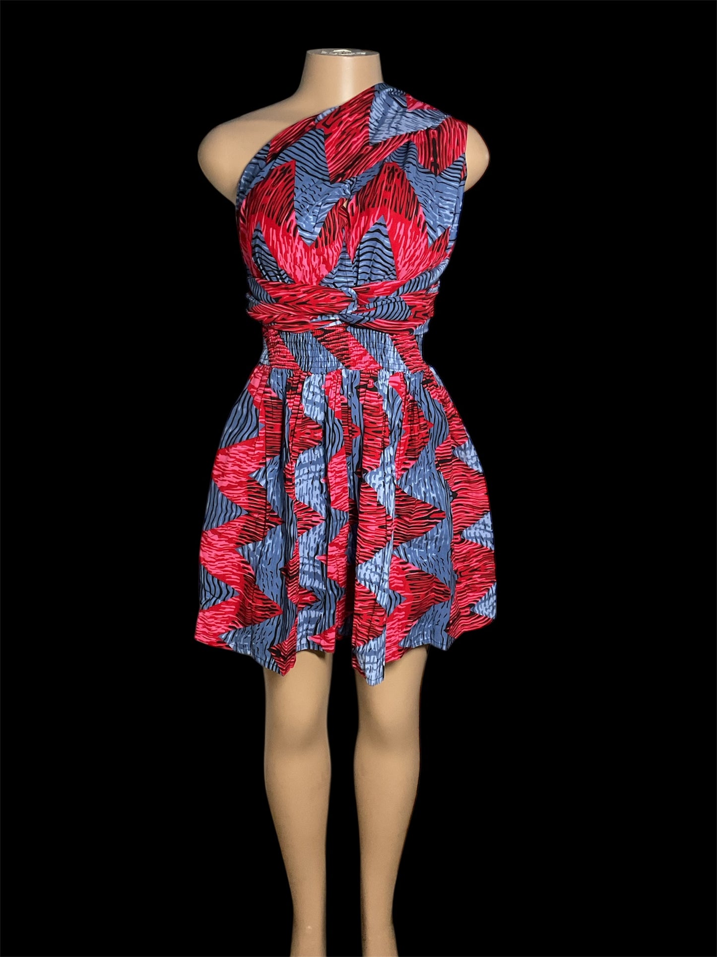 African Print Infinity Short Dress Collection