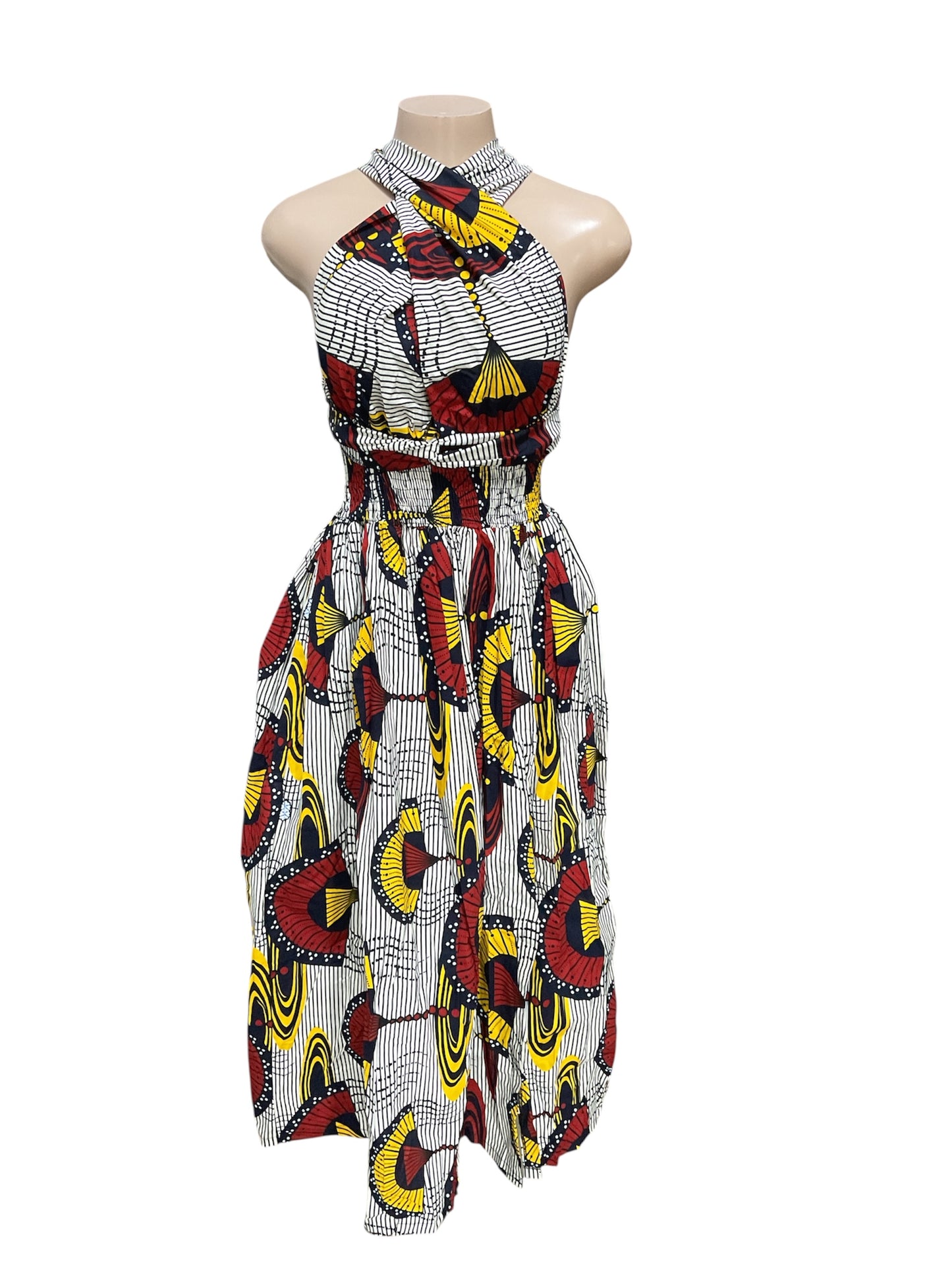 Long African Print Infinity Dress Collection – Convertible Maxi Dresses