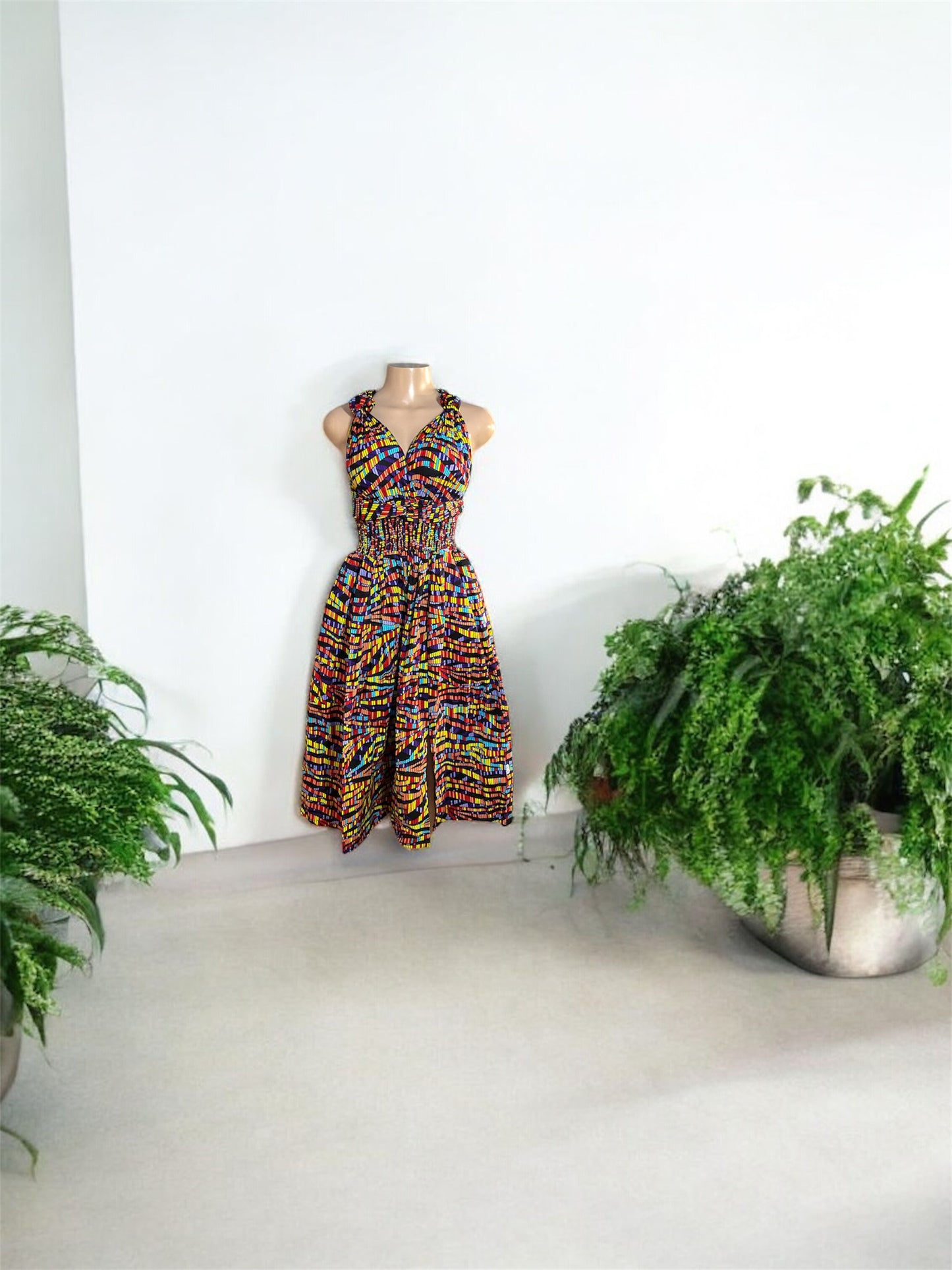 Long African Print Infinity Dress Collection – Convertible Maxi Dresses
