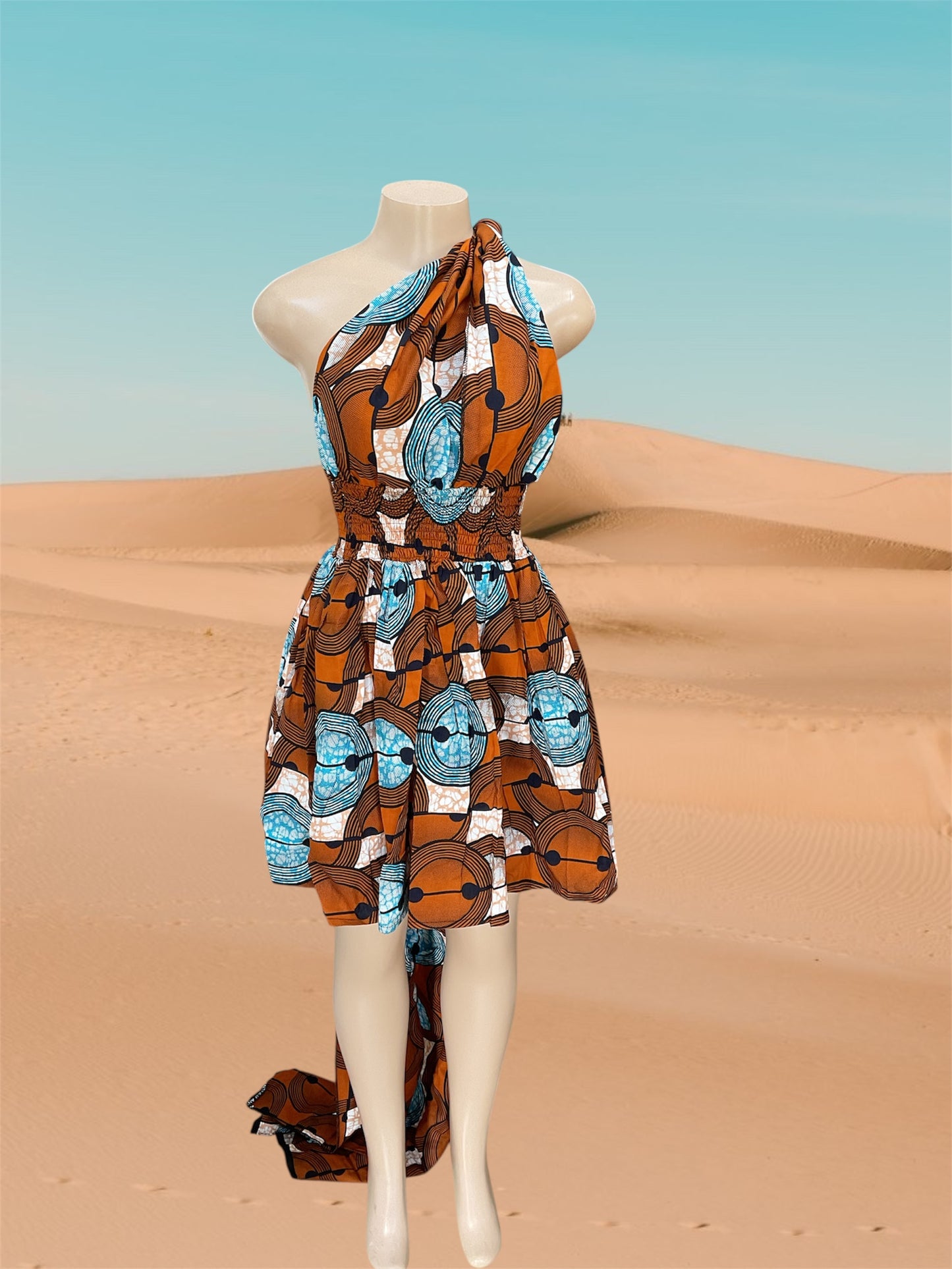 African Print Infinity Short Dress Collection