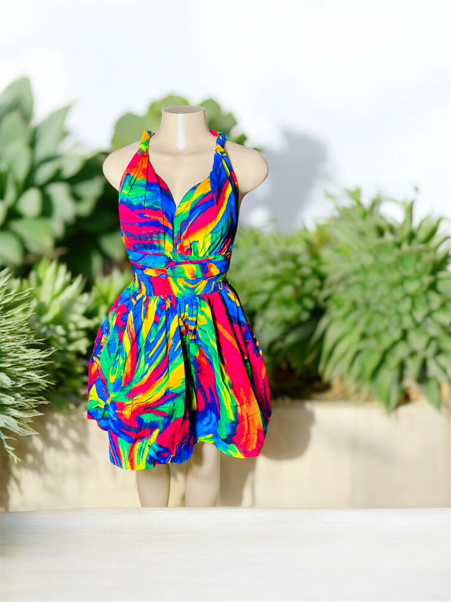 African Print Infinity Short Dress Collection