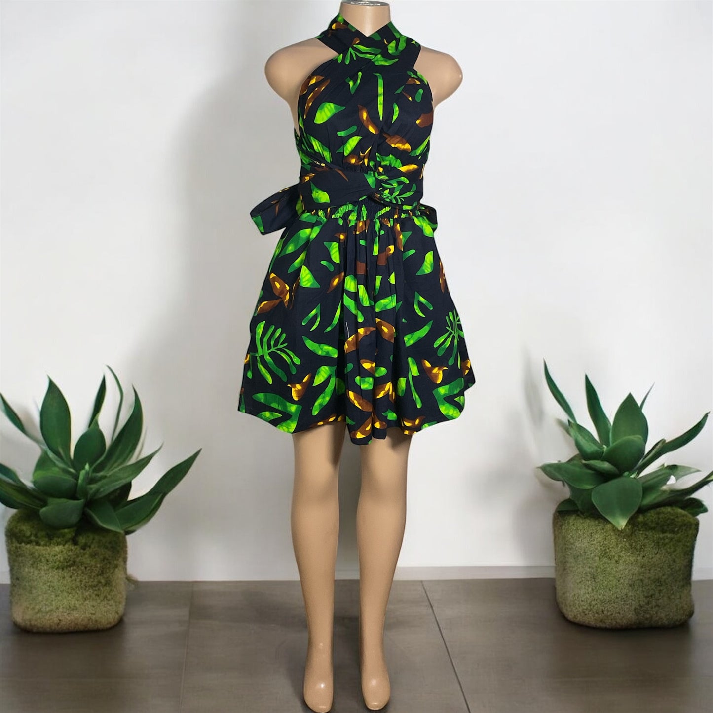 African Print Infinity Short Dress Collection