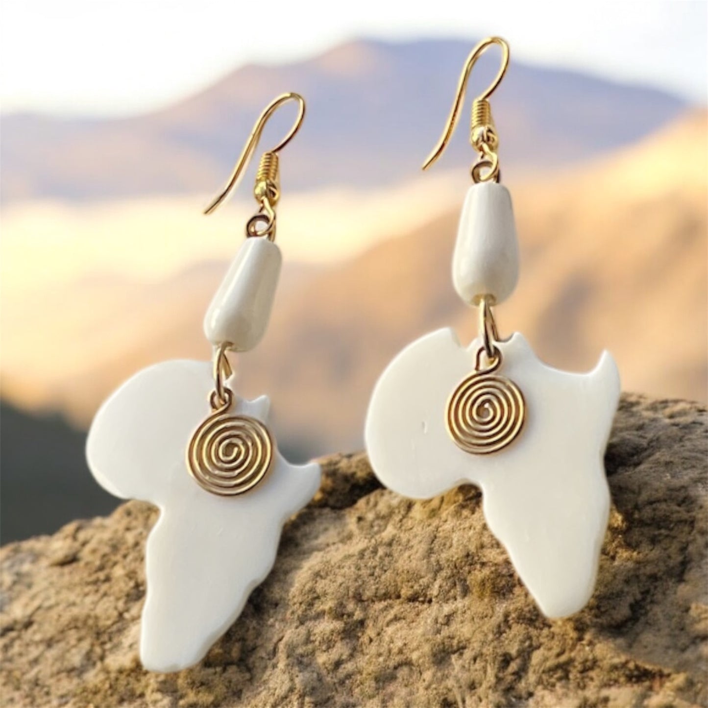 Horn & Brass Earrings