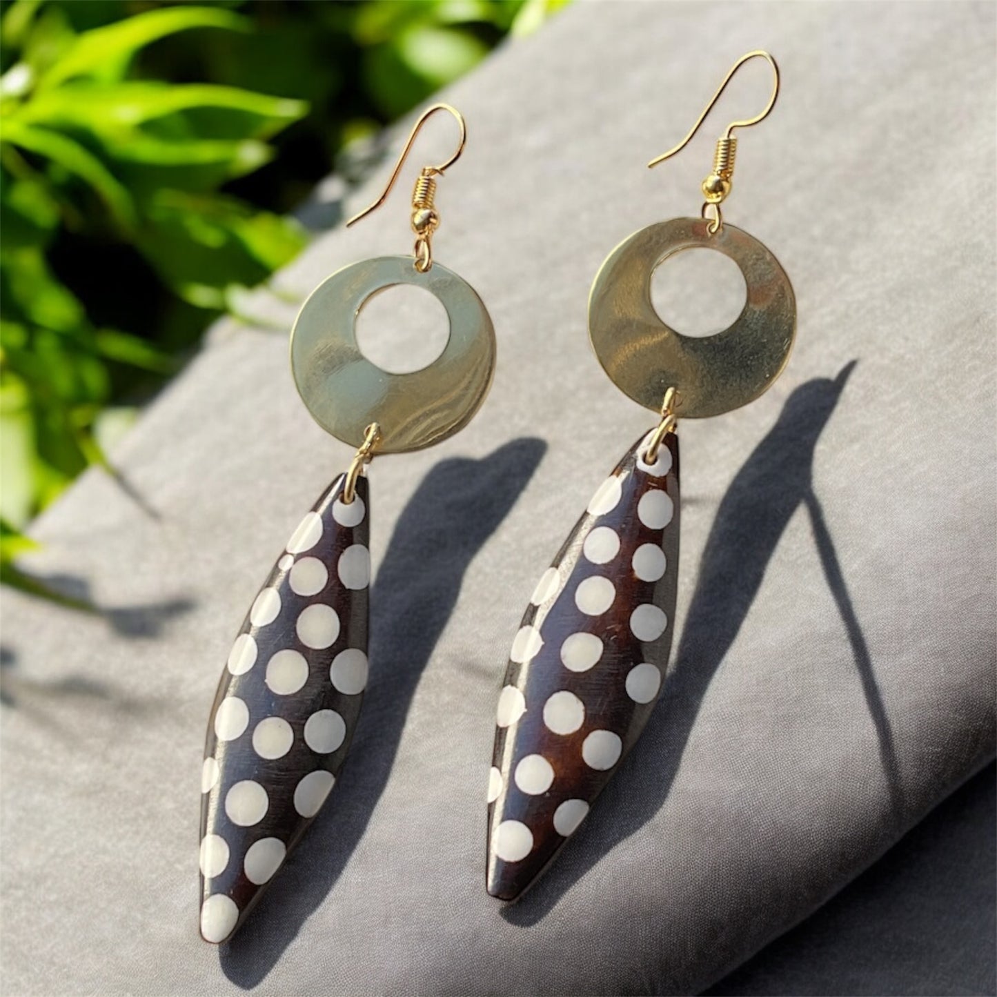 Horn & Brass Earrings