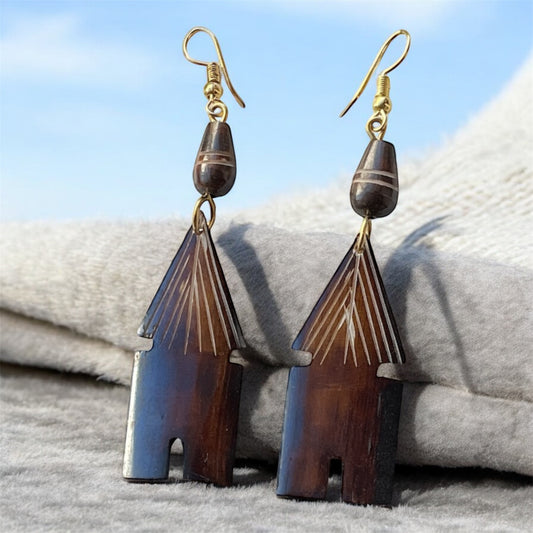 Horn & Brass Earrings